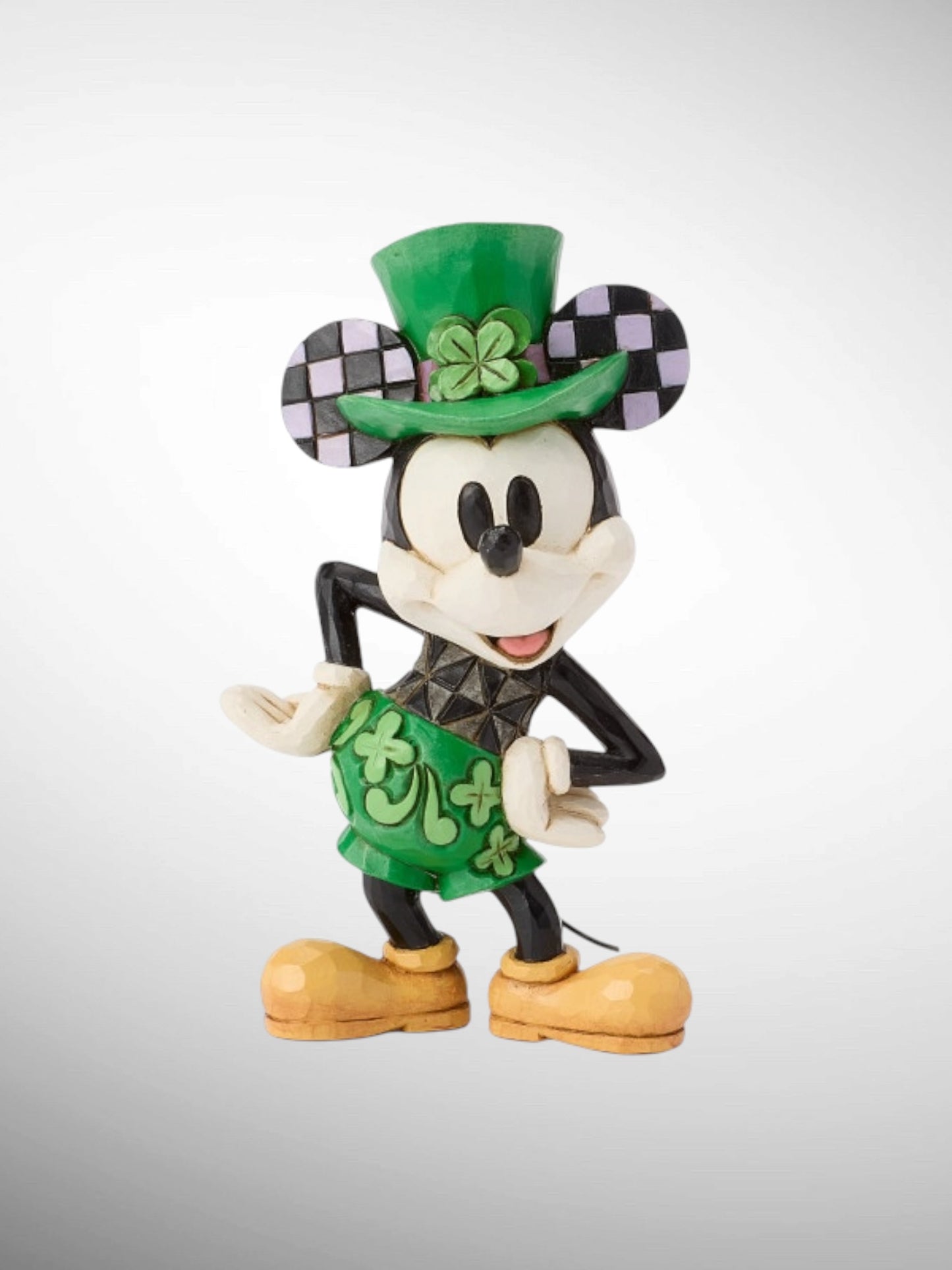 Jim Shore Disney Traditions - Mickey St. Patrick's Mini Figurine - PREORDER