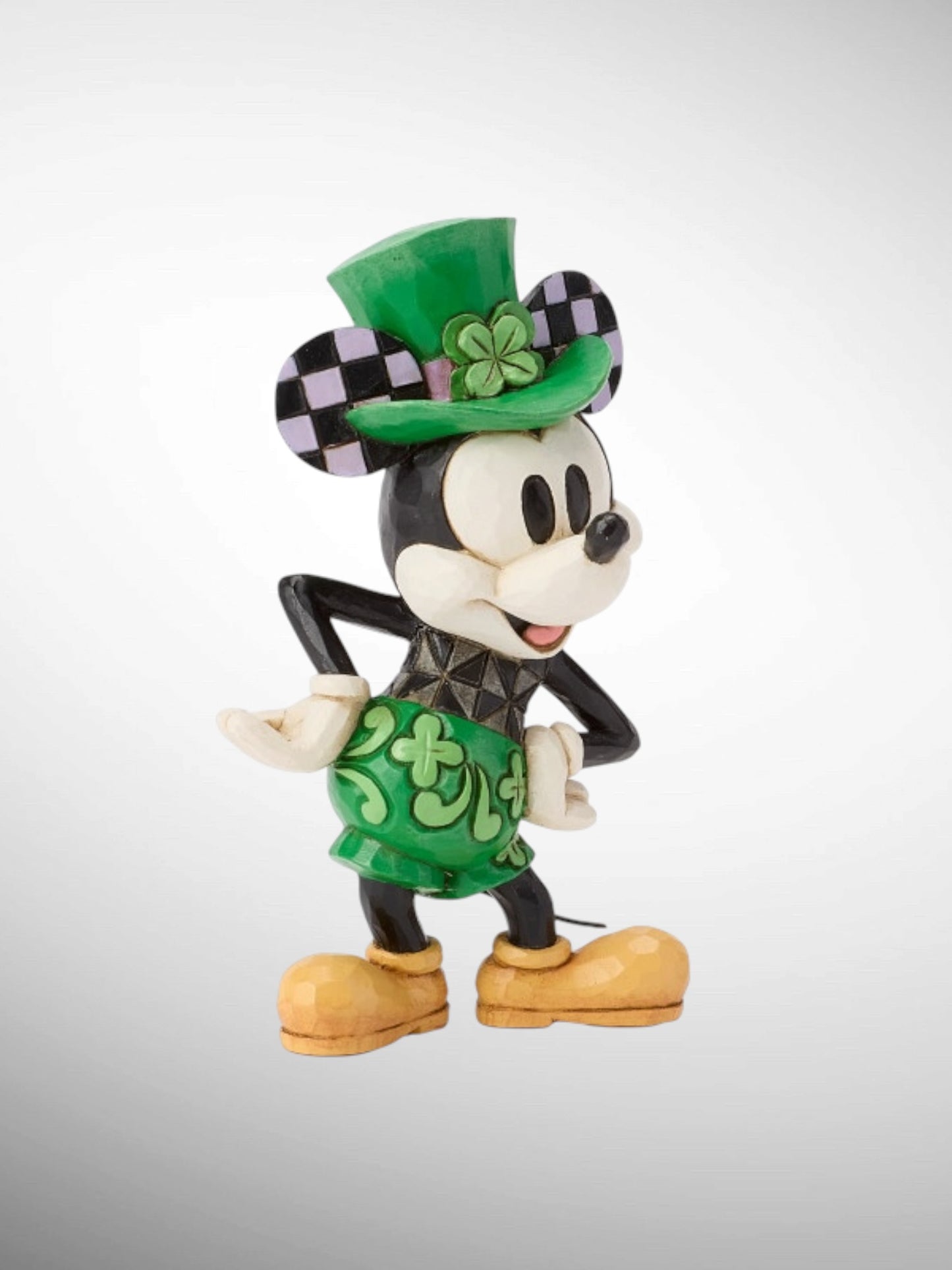 Jim Shore Disney Traditions - Mickey St. Patrick's Mini Figurine - PREORDER