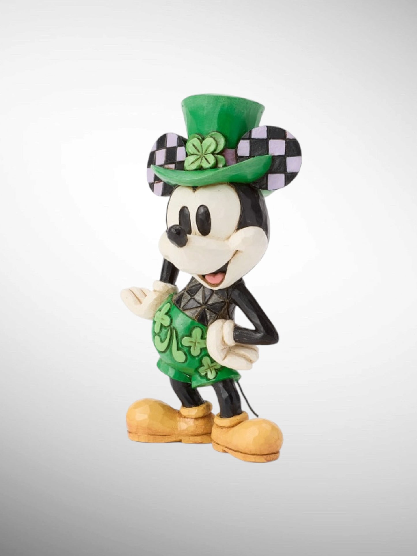 Jim Shore Disney Traditions - Mickey St. Patrick's Mini Figurine - PREORDER