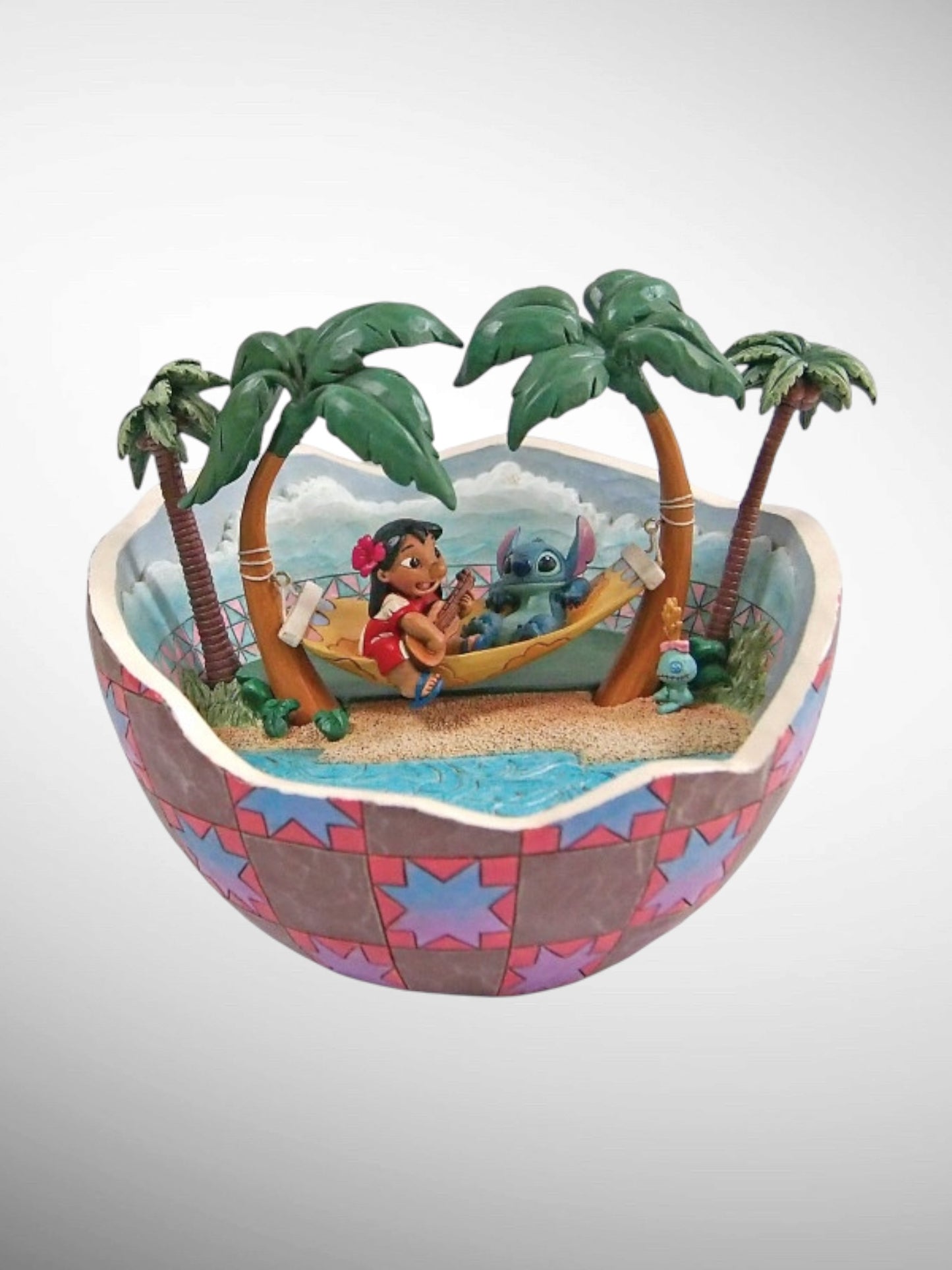 Jim Shore Disney Traditions - Island Hideaway Lilo Stitch Scrump Figurine - PREORDER