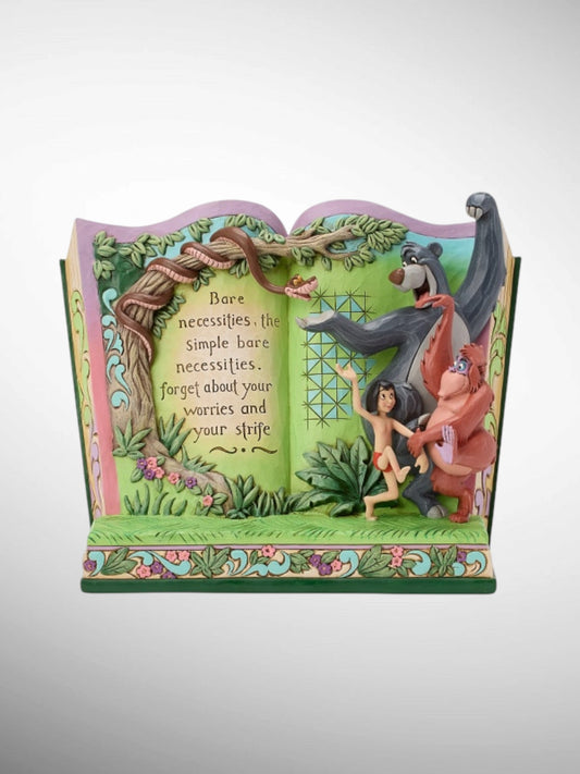 Jim Shore Disney Traditions - Carefree Companions Jungle Book Storybook Figurine - PREORDER
