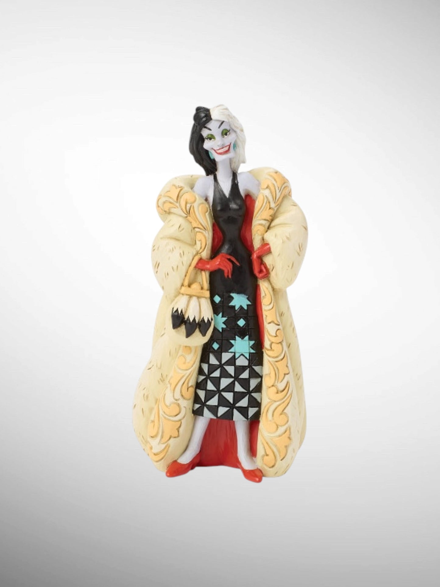 Jim Shore Disney Traditions - A Flair for Drama Cruella De Vil 101 Dalmatians Figurine - PREORDER