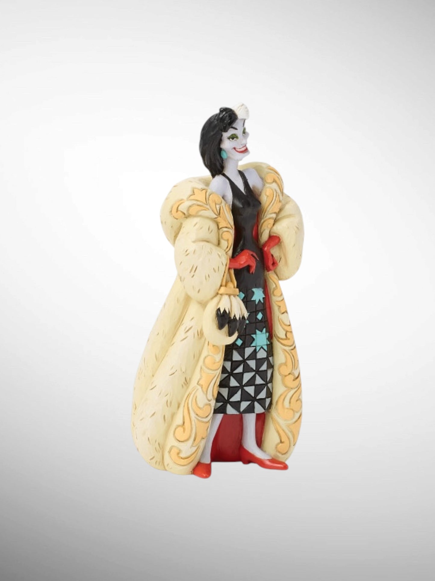 Jim Shore Disney Traditions - A Flair for Drama Cruella De Vil 101 Dalmatians Figurine - PREORDER