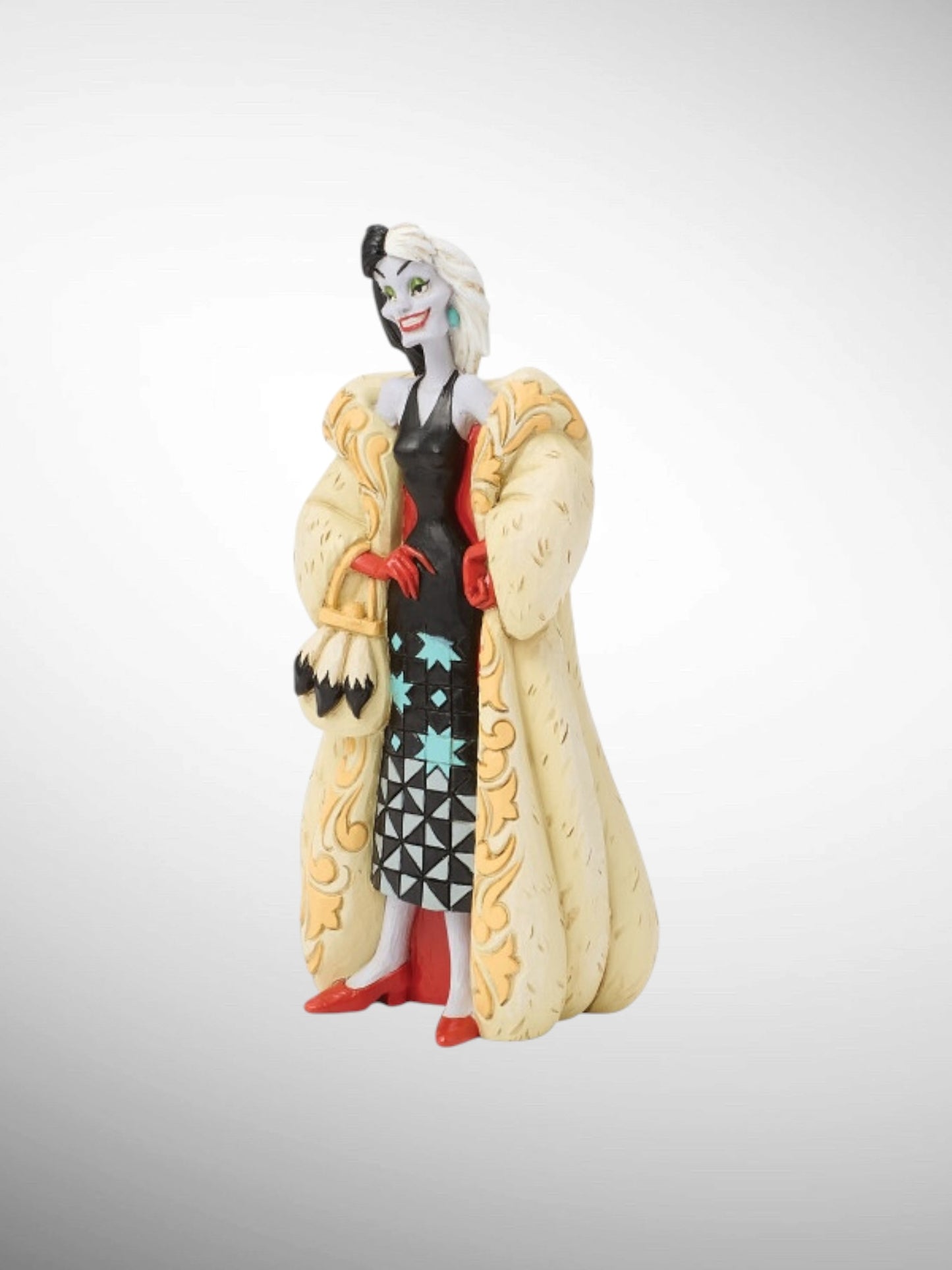 Jim Shore Disney Traditions - A Flair for Drama Cruella De Vil 101 Dalmatians Figurine - PREORDER