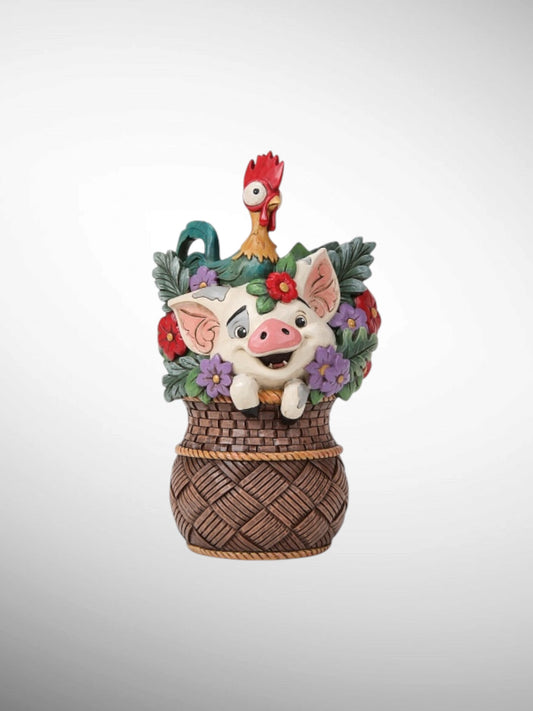 Jim Shore Disney Traditions - Paradise Pals Hei Hei Pua Moana Figurine - PREORDER
