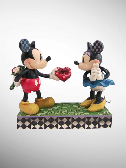 Jim Shore Disney Traditions - Timeless Love Mickey Minnie Figurine - PREORDER