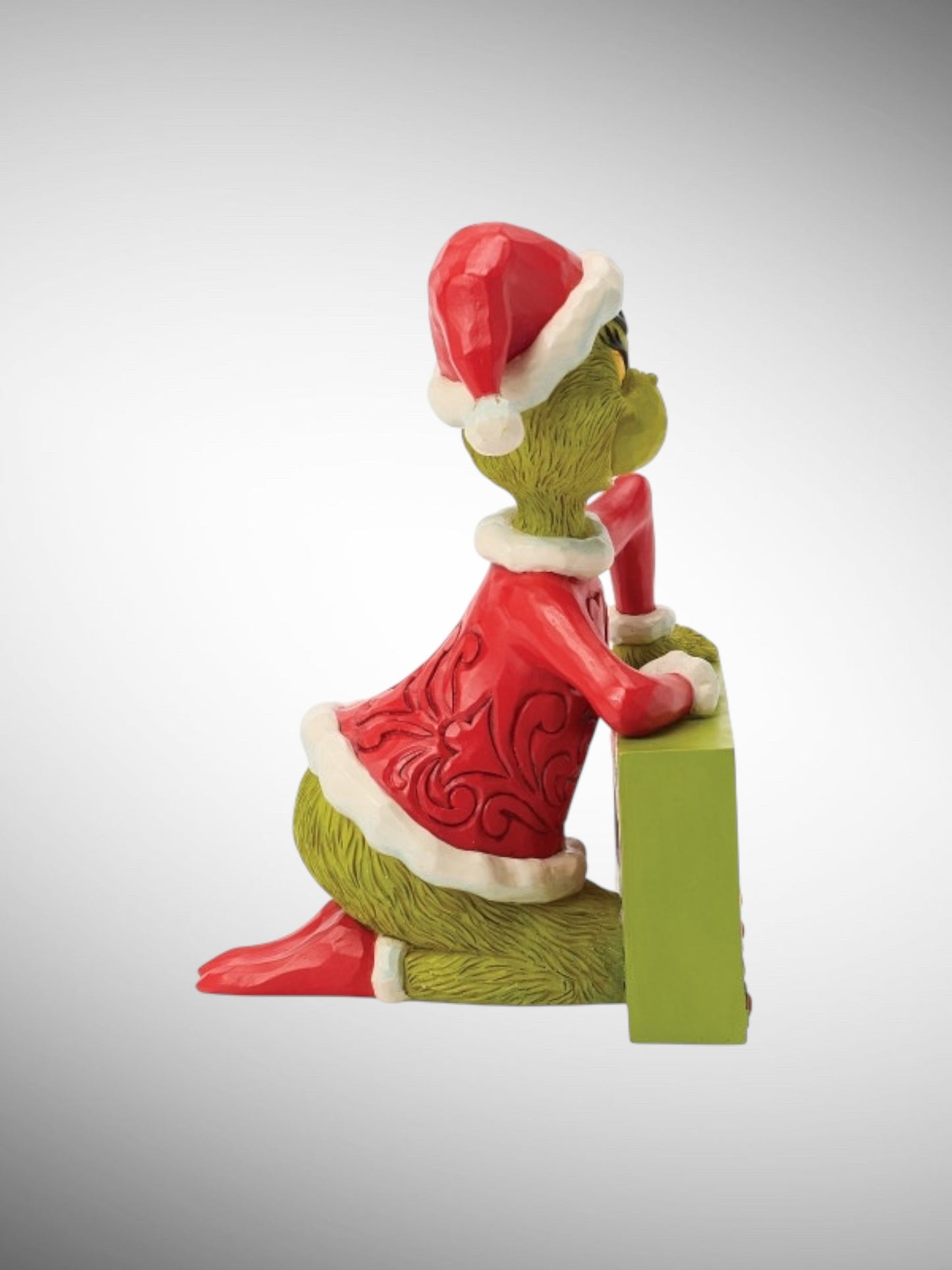Jim Shore Dr. Seuss The Grinch - Grinch with Rotating Messages Figurine - PREORDER