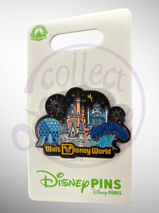 Disney Parks Pin Trading Collection - Walt Disney World 4 Parks Icon Pin