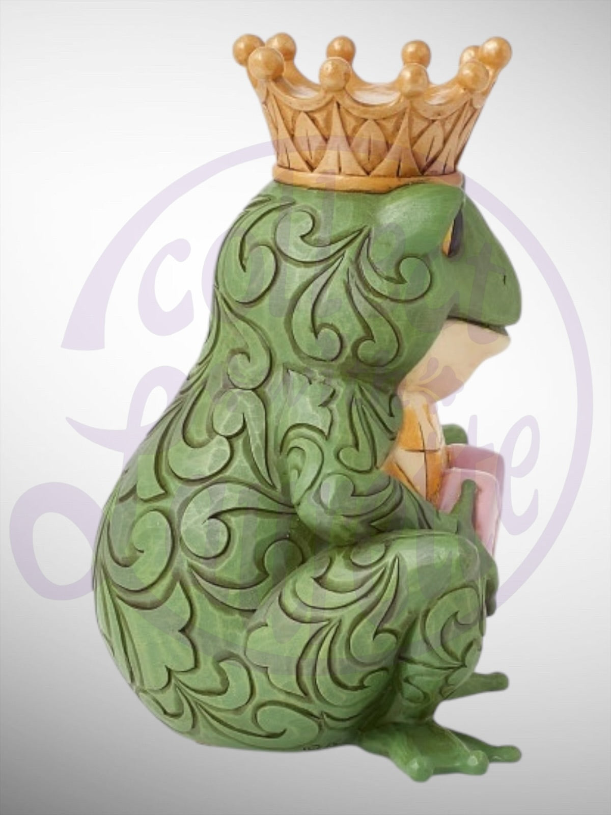 Jim Shore Heartwood Creek Sweethearts - Hoppier With You Frog with Kiss Me Heart Valentine Figurine