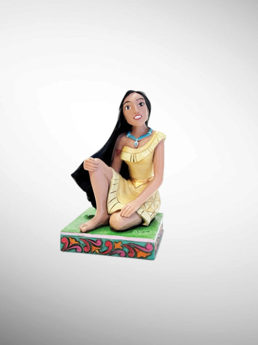 Jim Shore Disney Traditions -  Free Spirit Pocahontas Personality Pose Figurine