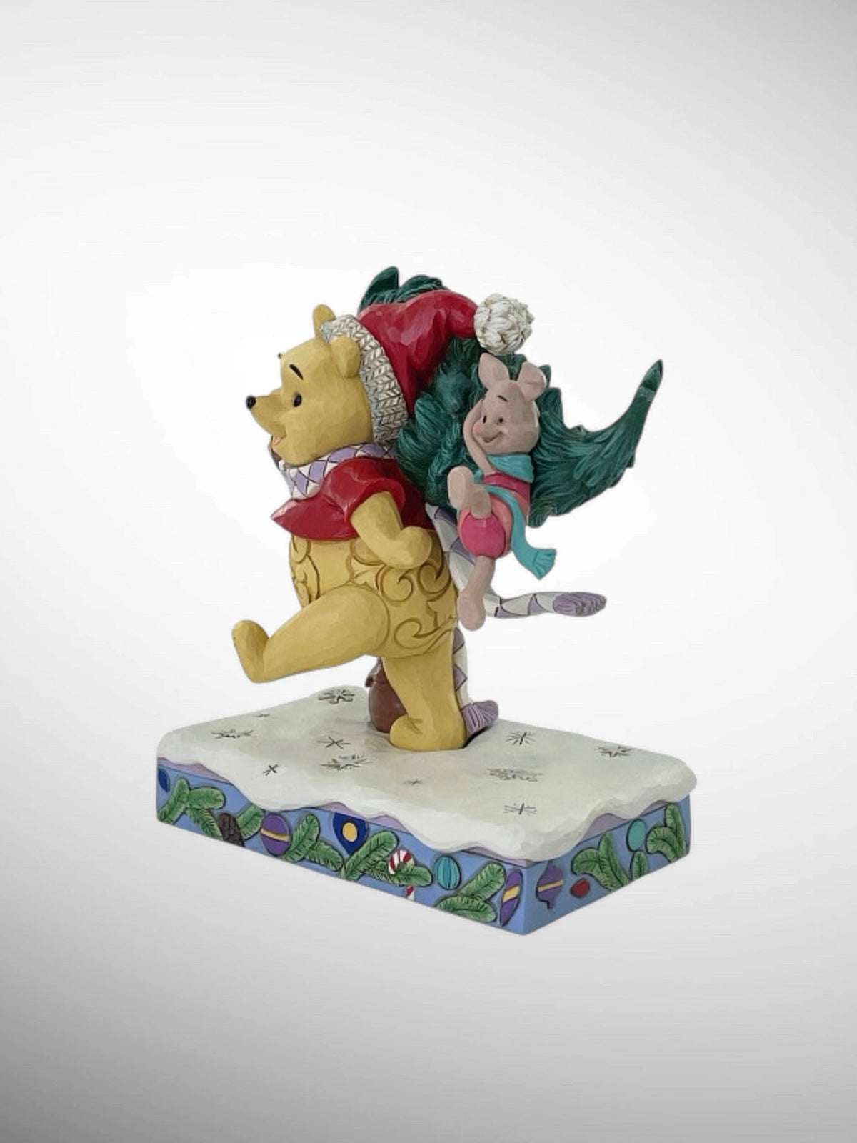 Jim Shore Disney Traditions -  A Tree for Two Pooh Piglet Christmas Figurine