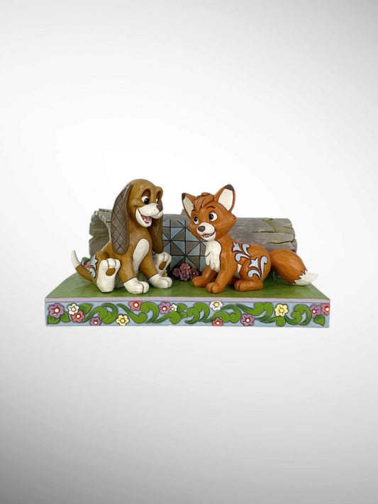 Jim Shore Disney Traditions -  An Unlikely Friendship The Fox and the Hound Figurine