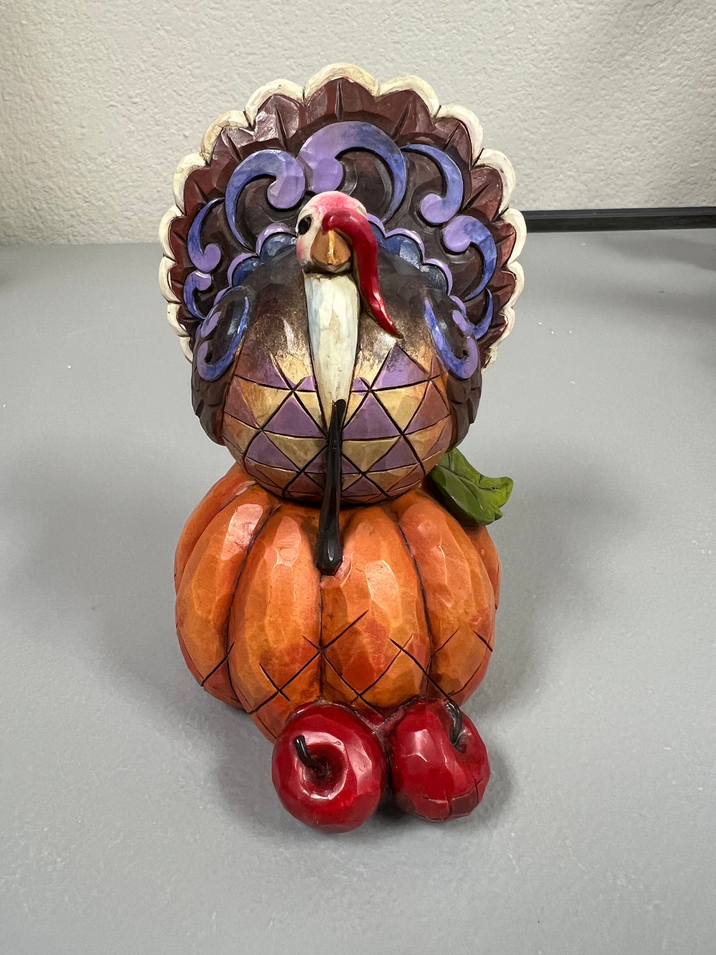 Jim Shore Heartwood Creek - Gobble Up The Goodness Turkey Thanksgiving Figurine (No Box)