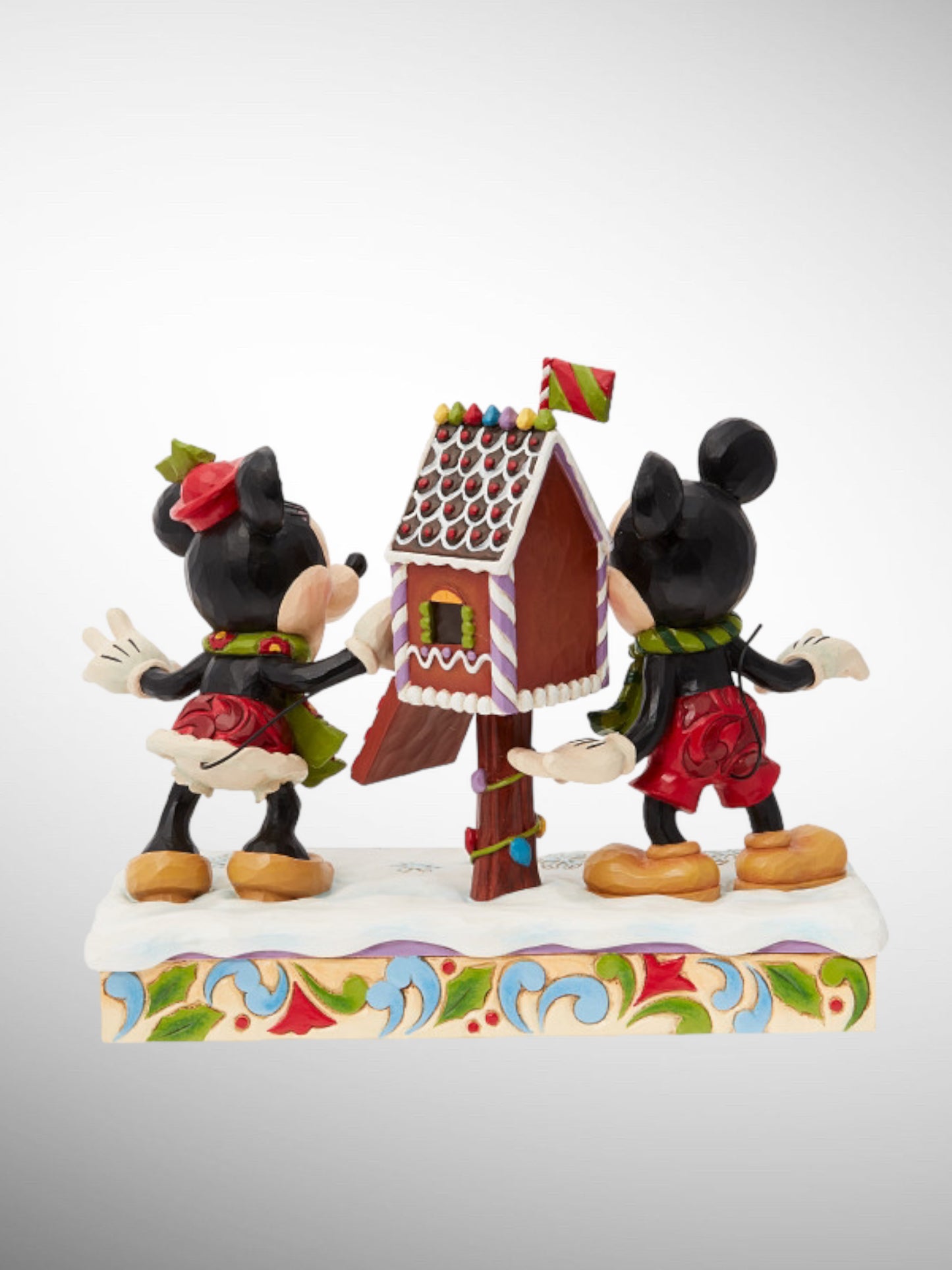 Jim Shore Disney Traditions - Letters for Santa Mickey and Minnie Christmas Figurine