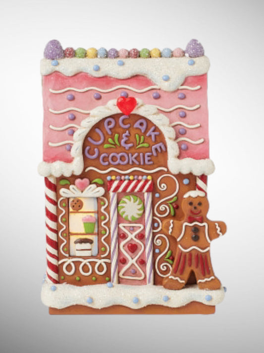 Jim Shore Gingerbread Christmas - Baking Spirits Bright Gingerbread Bakery Figurine - PREORDER