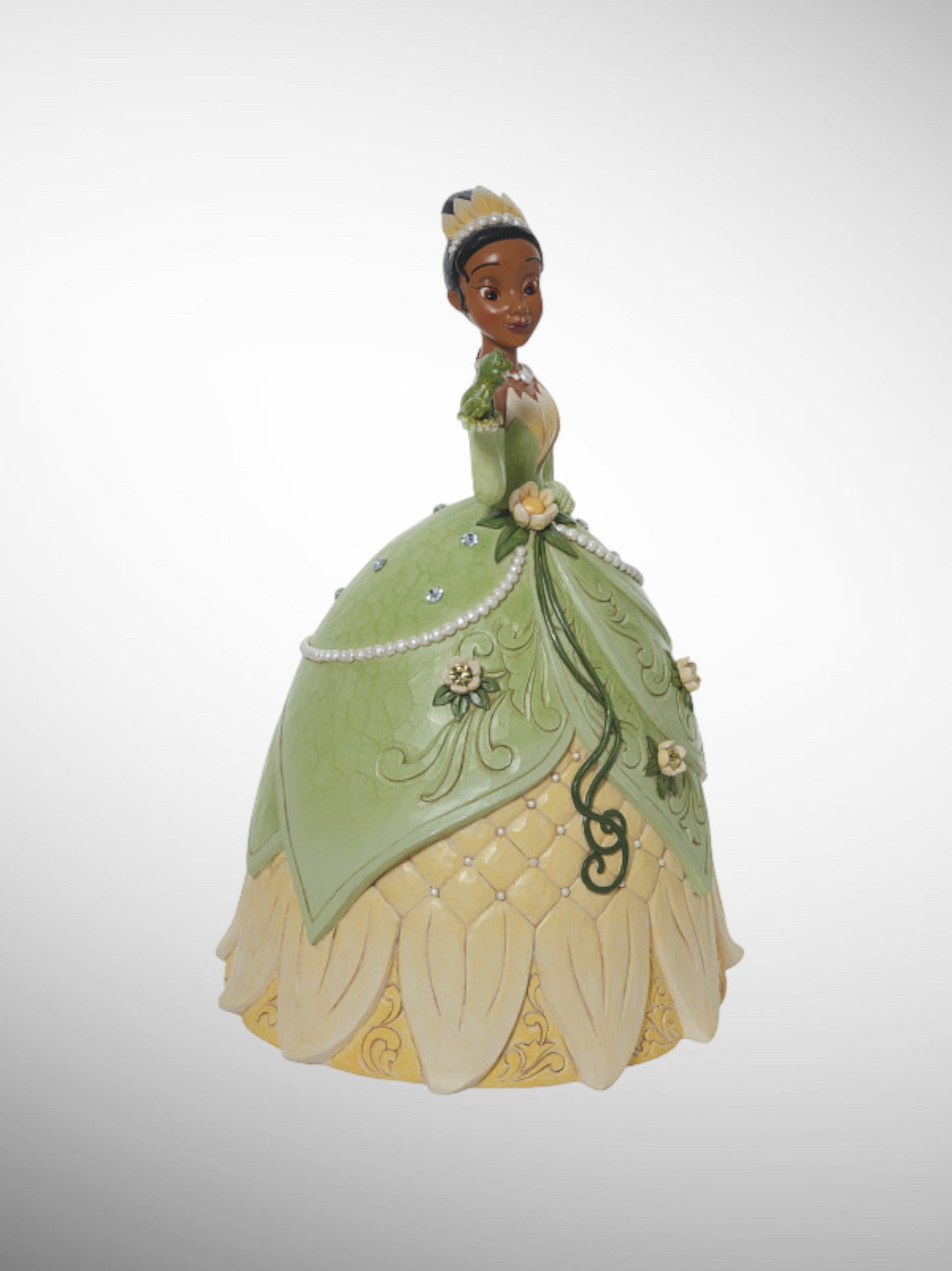 Jim Shore Disney Traditions - Just One Kiss Tiana Deluxe Figurine