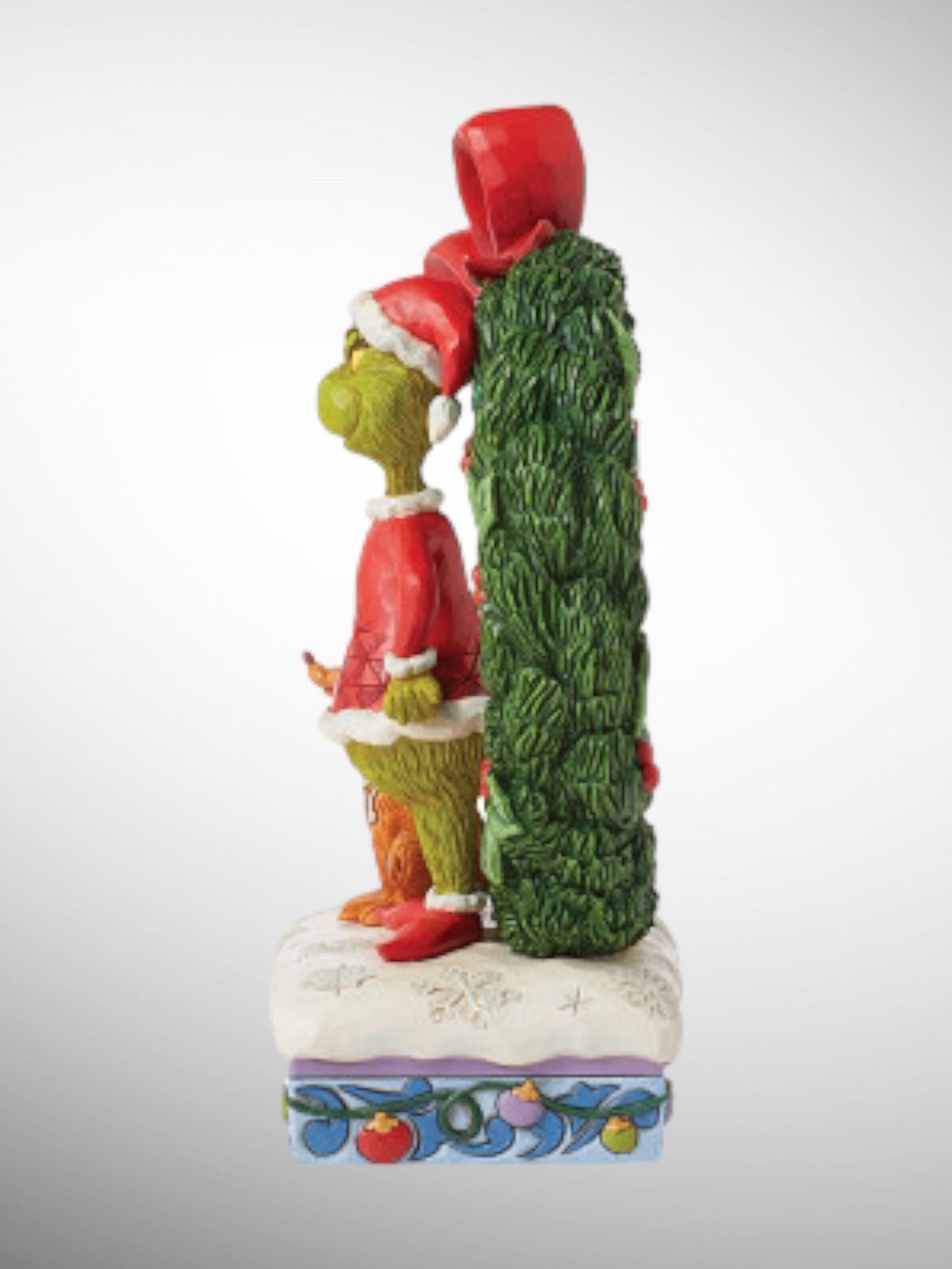 Jim Shore Dr. Seuss The Grinch - Grinch and Max in Wreath Figurine