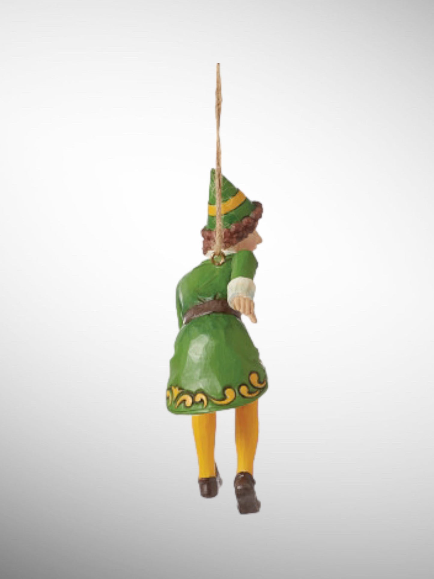 Jim Shore Elf - Buddy the Elf Crouching Hanging Ornament