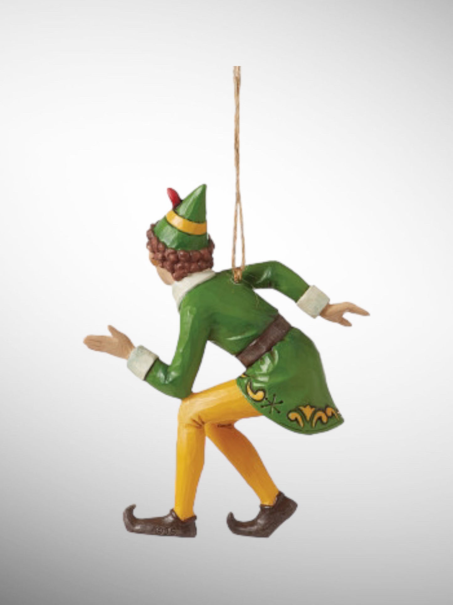 Jim Shore Elf - Buddy the Elf Crouching Hanging Ornament