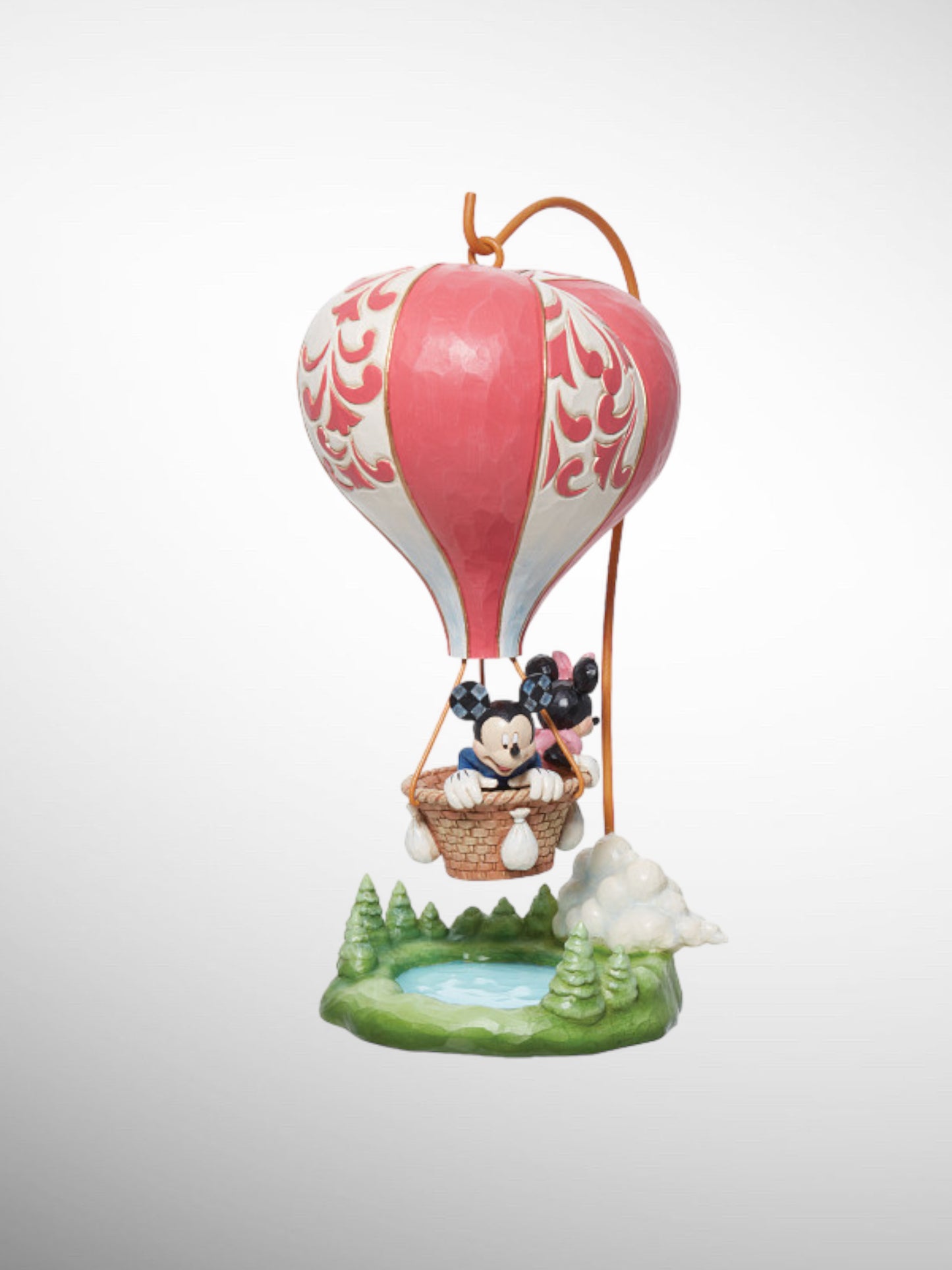 Jim Shore Disney Traditions - Love Takes Flight Mickey Minnie Hot Air Balloon Figurine