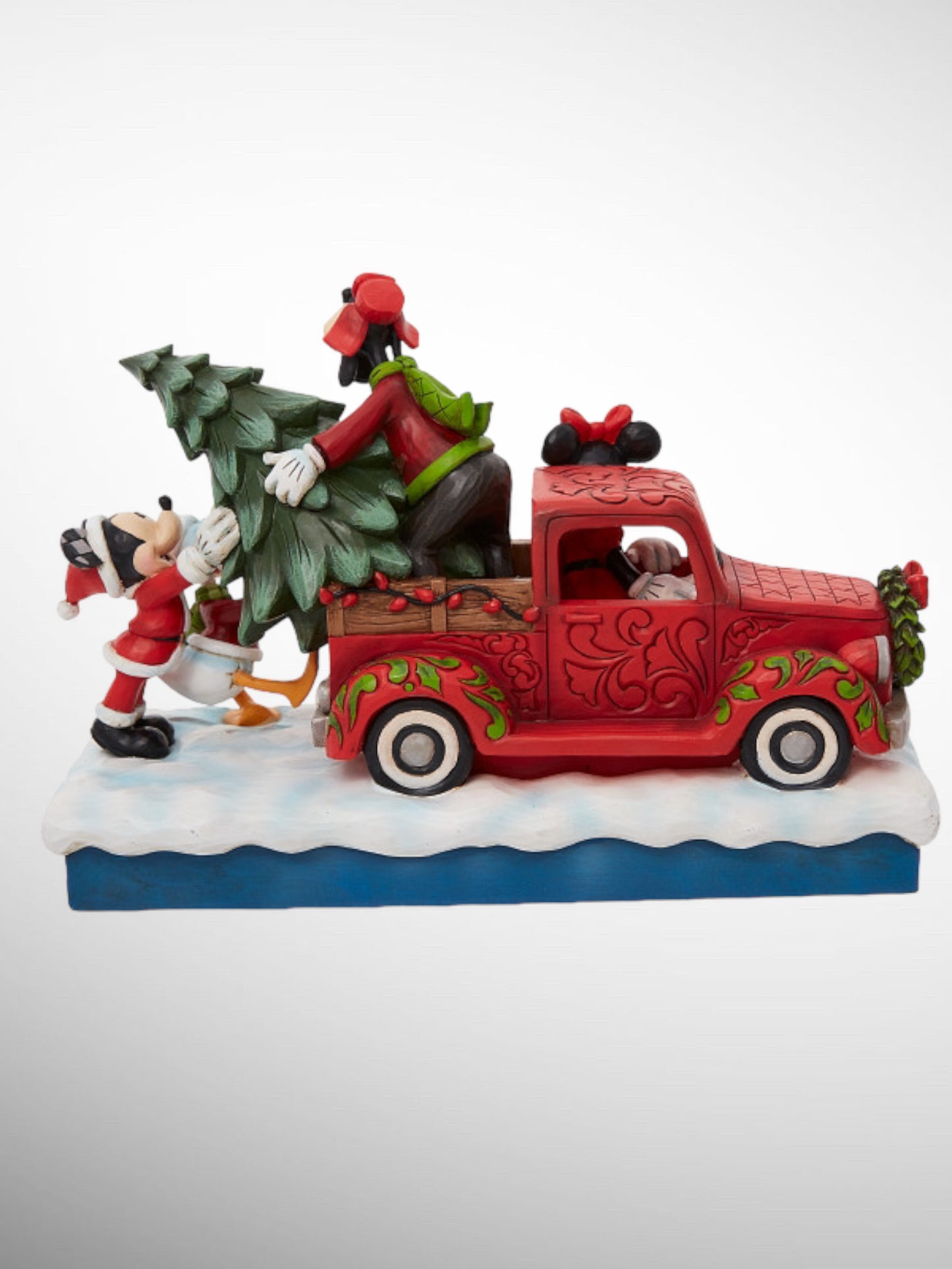 Jim Shore Disney Traditions - Loads of Christmas Cheer Mickey Minnie Donald Goofy Truck Figurine