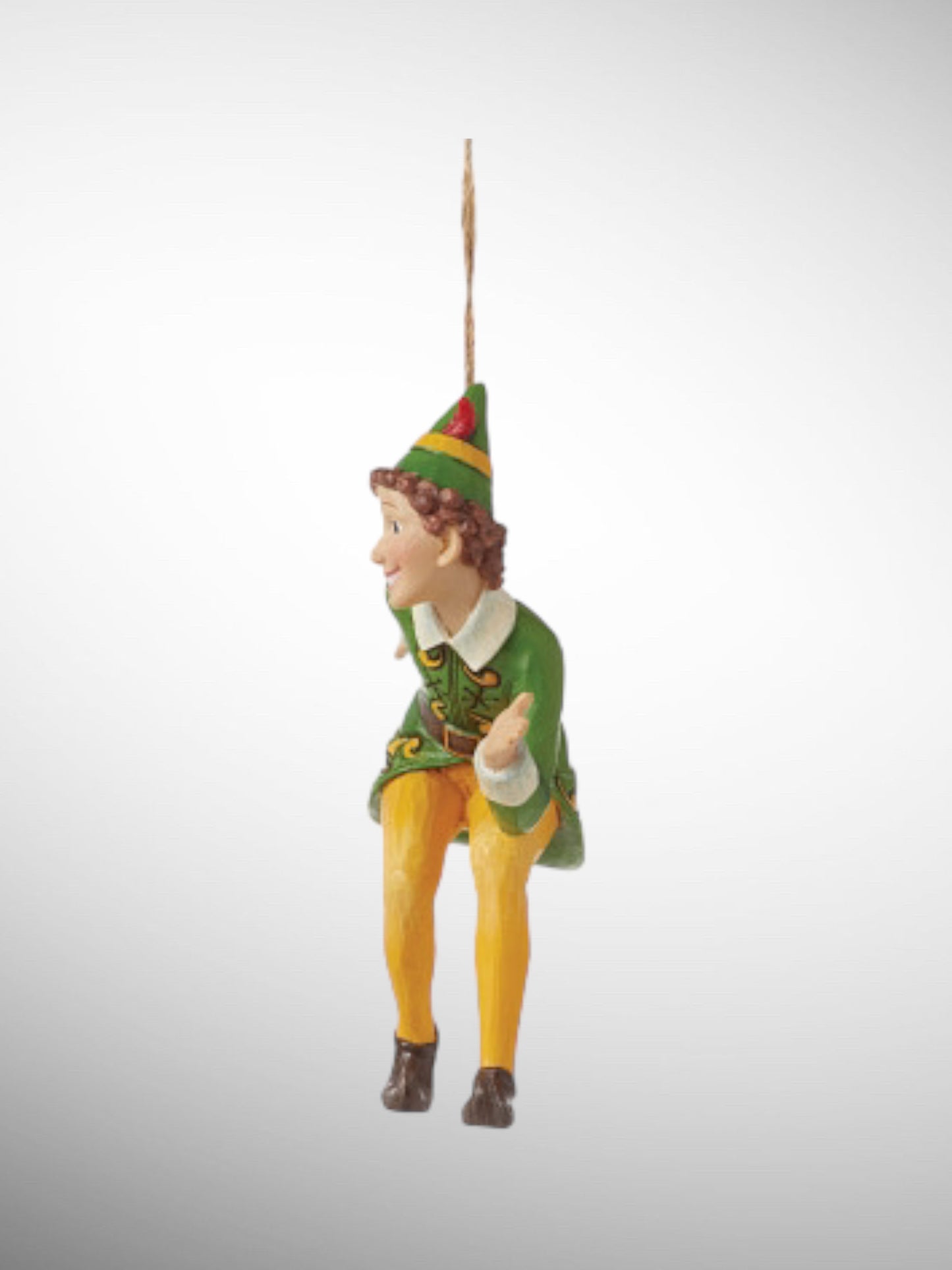 Jim Shore Elf - Buddy the Elf Crouching Hanging Ornament