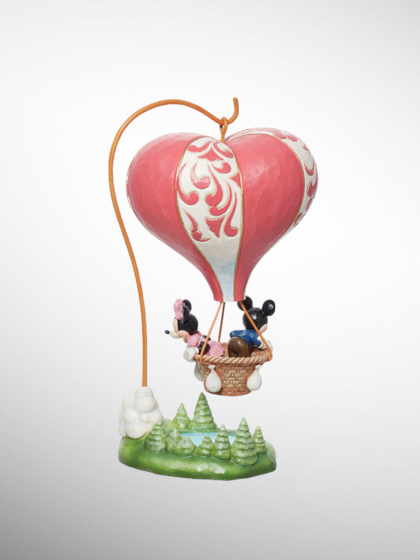 Jim Shore Disney Traditions - Love Takes Flight Mickey Minnie Hot Air Balloon Figurine