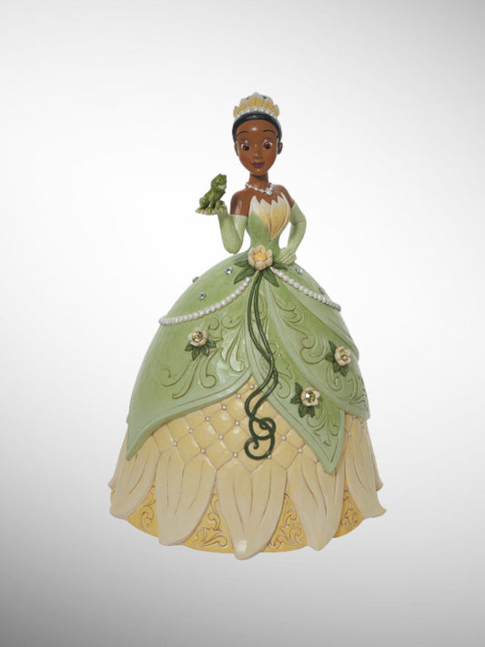 Jim Shore Disney Traditions - Just One Kiss Tiana Deluxe Figurine