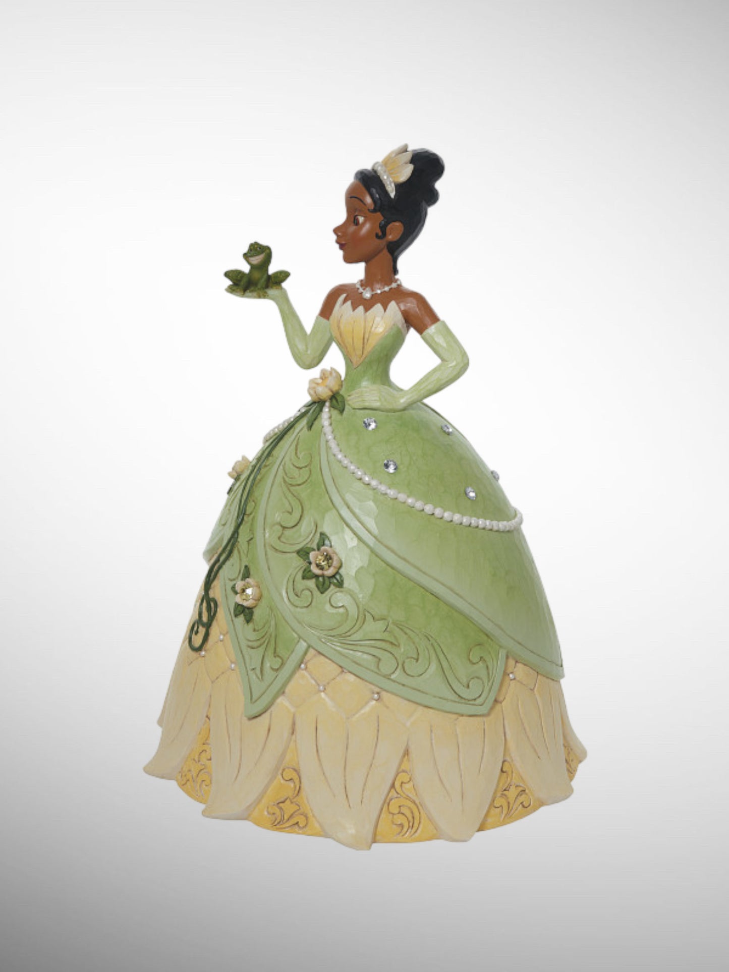 Jim Shore Disney Traditions - Just One Kiss Tiana Deluxe Figurine