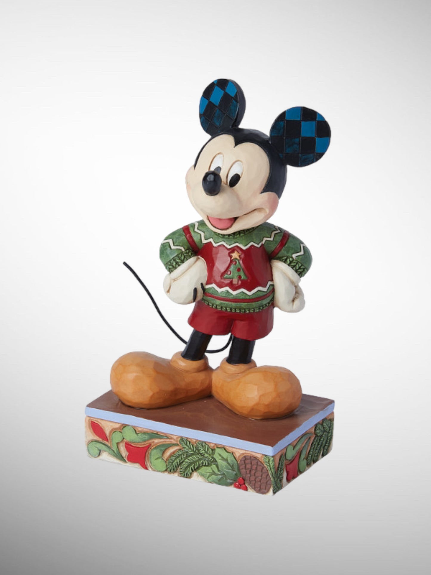 Jim Shore Disney Traditions - All Decked Out Mickey Ugly Sweater Christmas Figurine - PREORDER