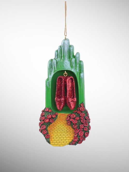 Jim Shore Wizard of Oz - Ruby Slippers Hanging Ornament - PREORDER