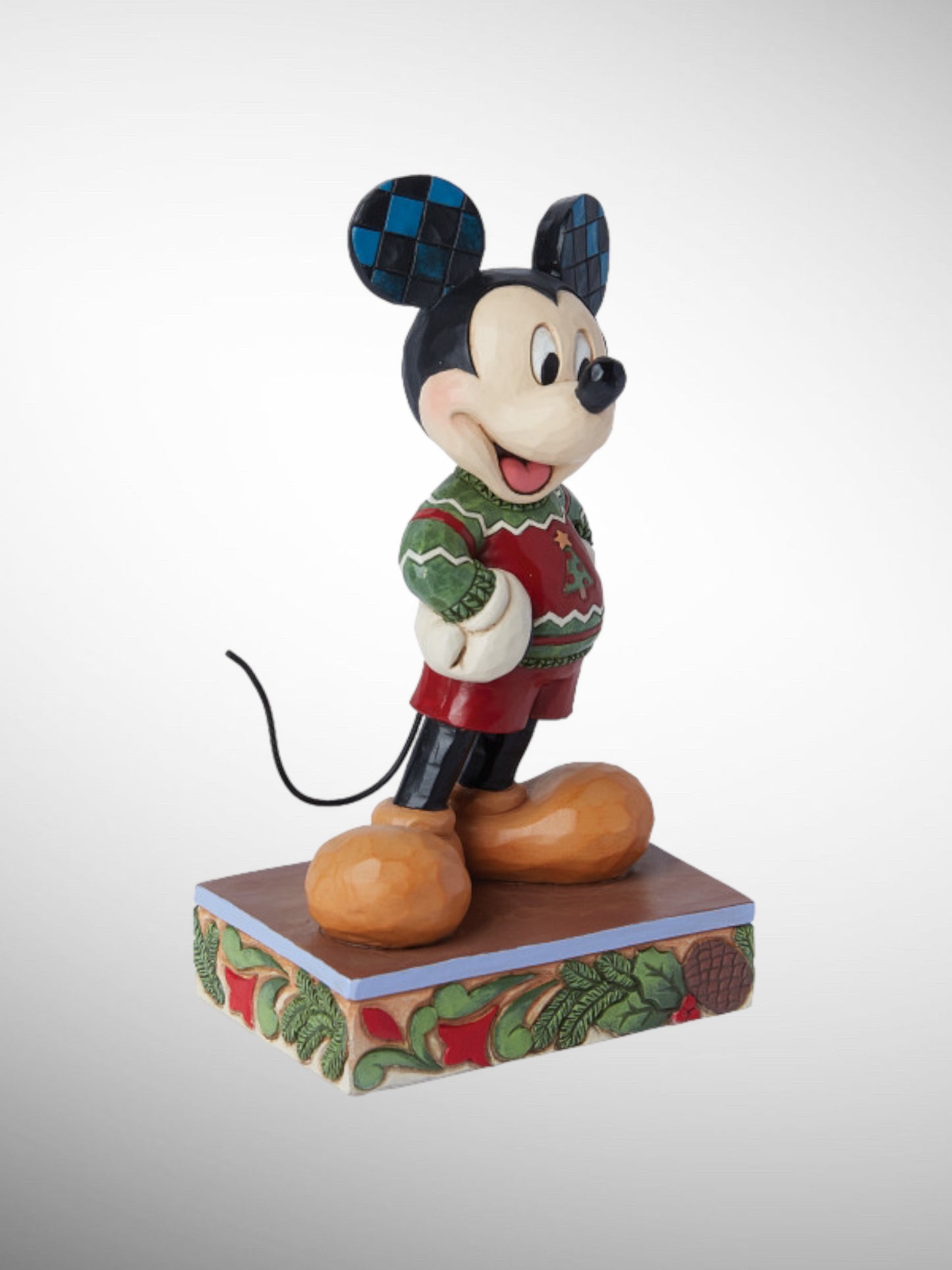 Jim Shore Disney Traditions - All Decked Out Mickey Ugly Sweater Christmas Figurine