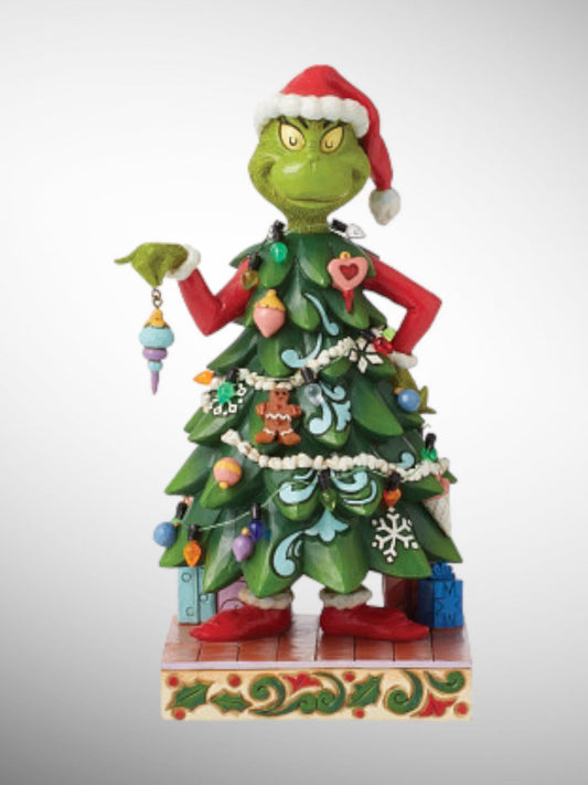 Jim Shore Dr. Seuss The Grinch - Grinch Dressed As A Tree Figurine - PREORDER