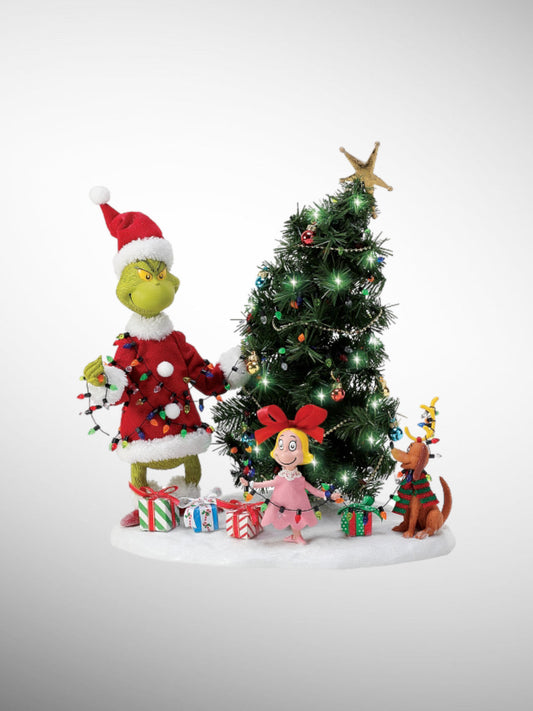 Department 56 Possible Dreams - Grinch Who-Ville Tree Trimming Party Figurine - PREORDER