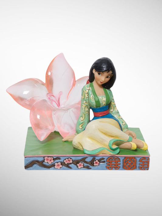 Jim Shore Disney Traditions - A Rare and Beautiful Bloom Mulan Cherry Blossom Figurine