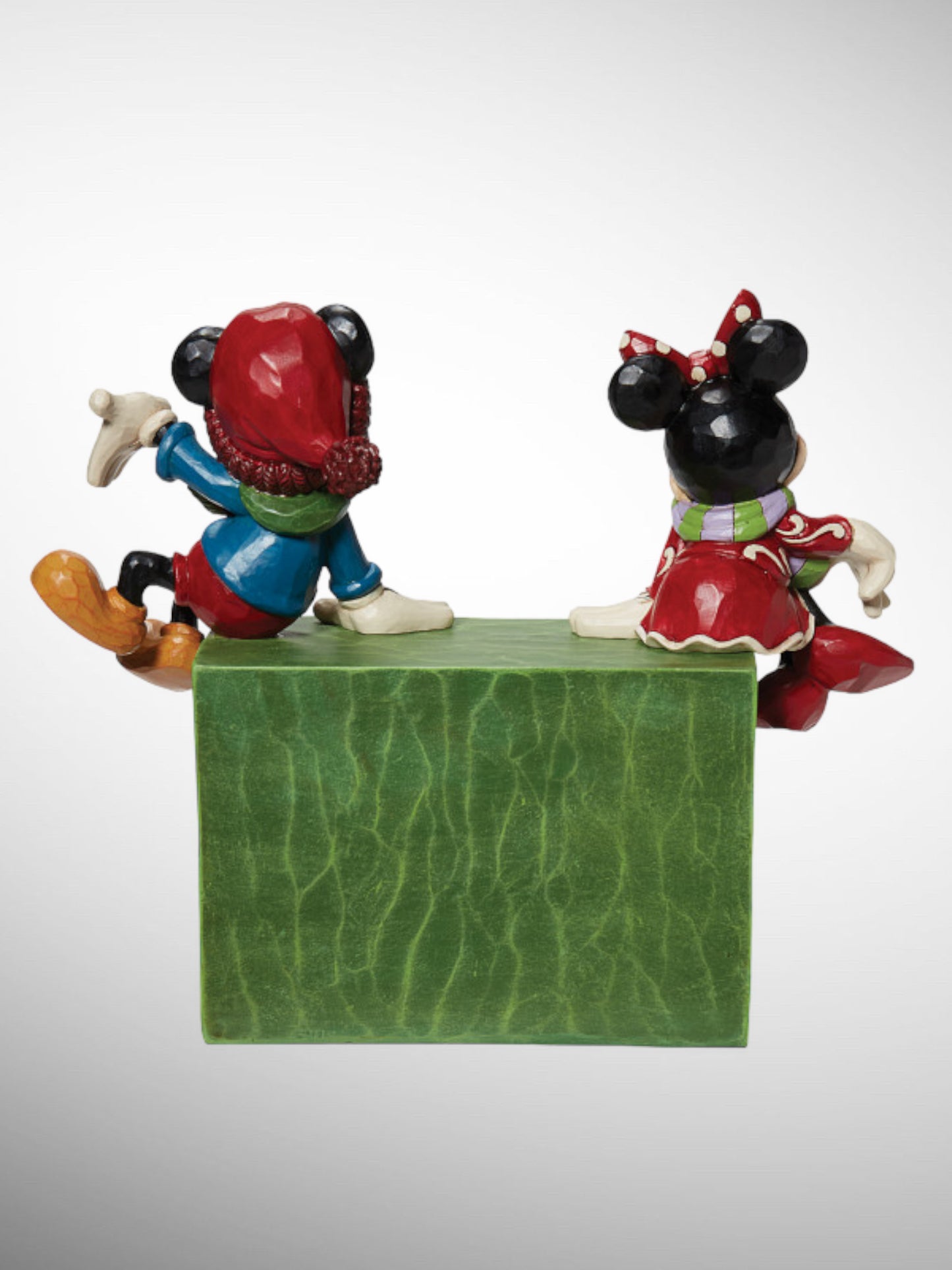 Jim Shore Disney Traditions - The Christmas Countdown Mickey and Minnie Calendar Figurine