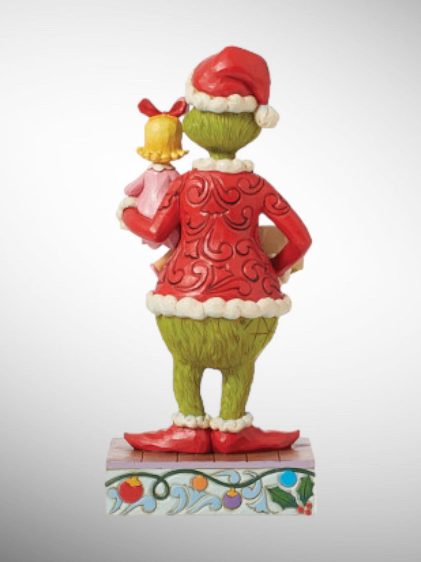 Jim Shore Dr. Seuss The Grinch - Grinch and Cindy Lou Holding Signs Figurine