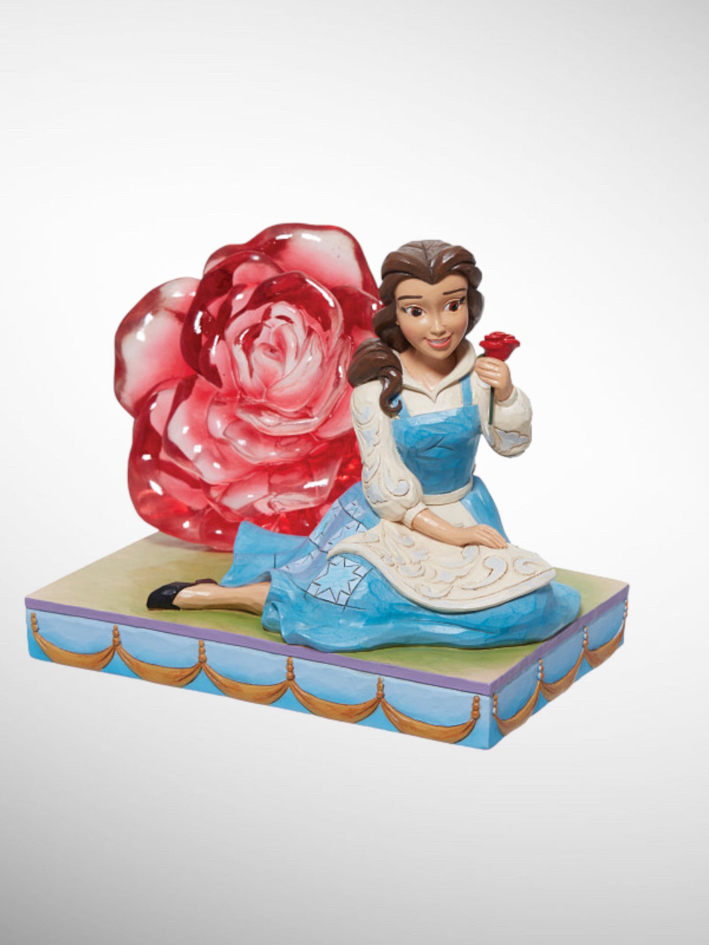 Jim Shore Disney Traditions - An Enchanted Rose Belle Beauty and the Beast Rose Figurine