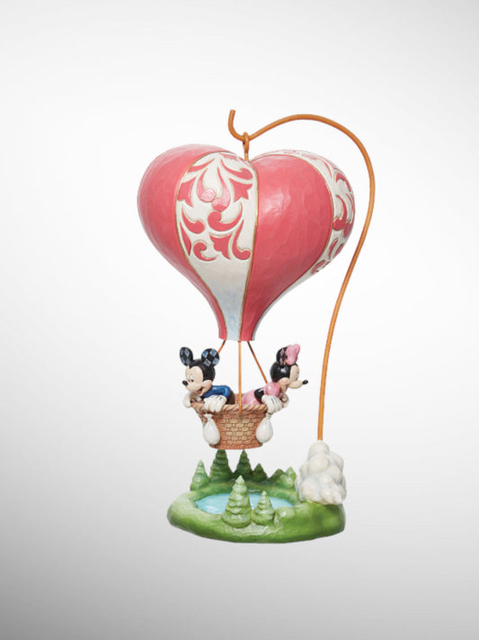 Jim Shore Disney Traditions - Love Takes Flight Mickey Minnie Hot Air Balloon Figurine