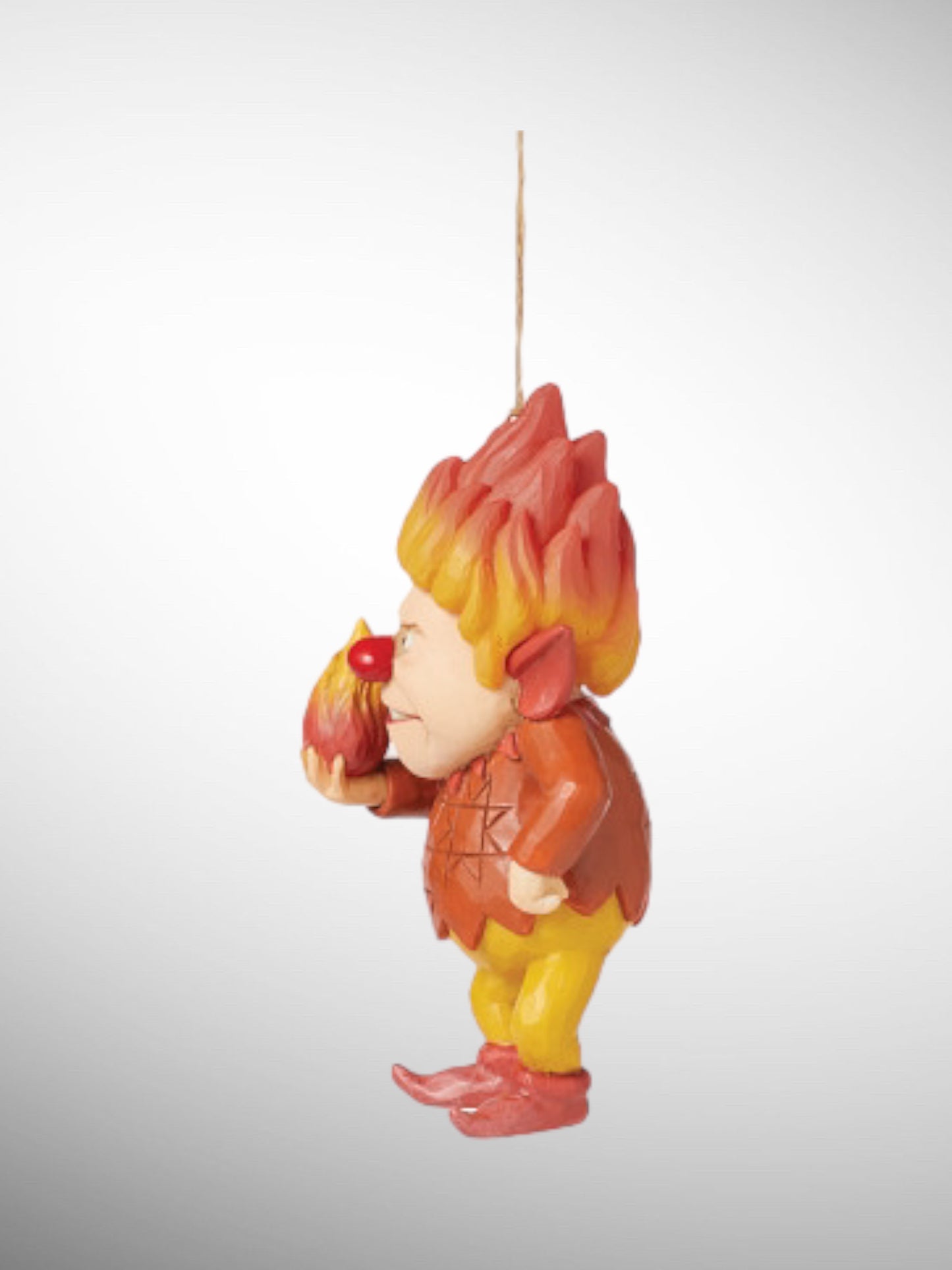 Jim Shore The Year Without a Santa Claus - Heat Miser Holding Fire Hanging Ornament