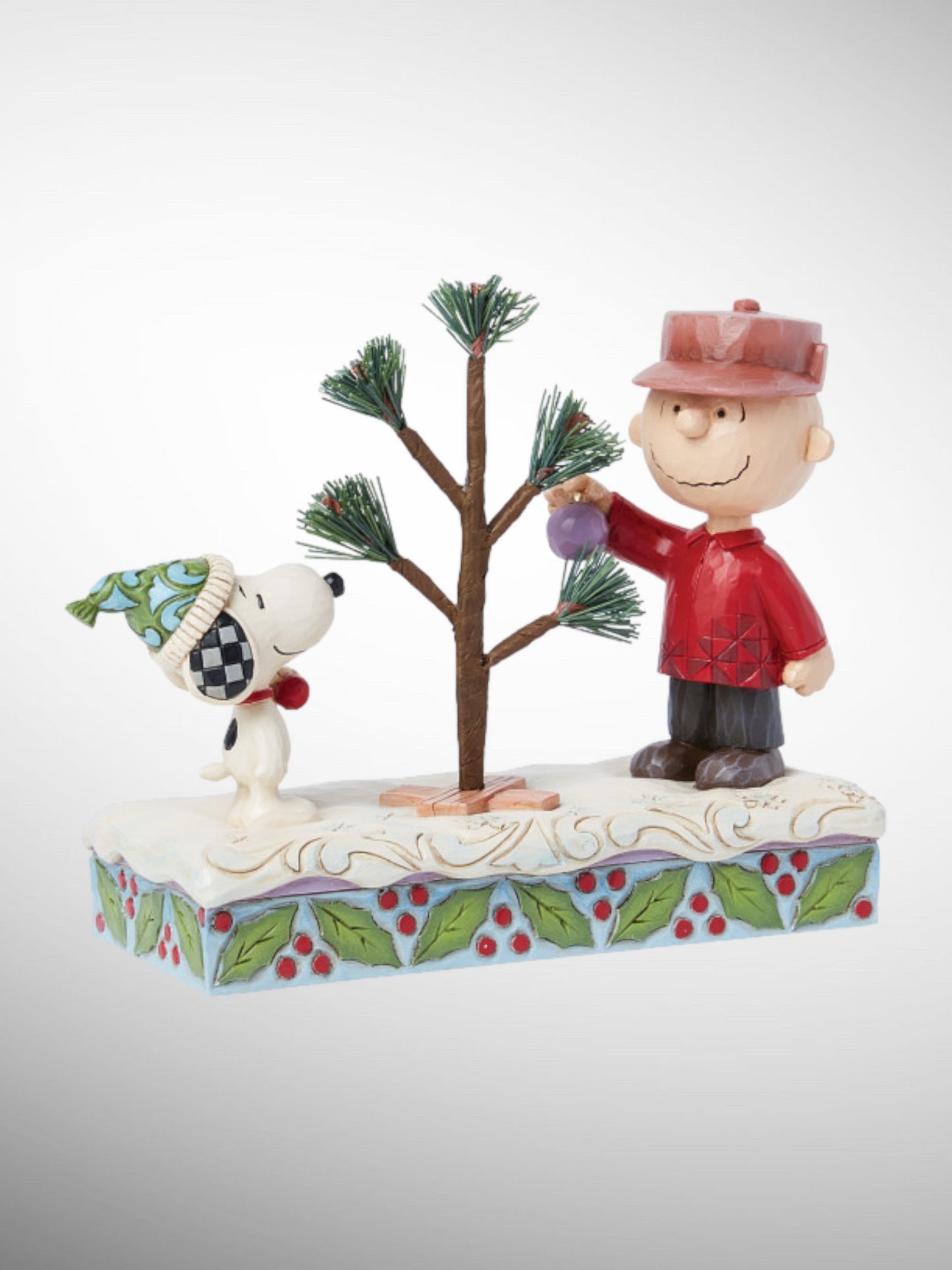 Jim Shore Peanuts - A Special Tree Snoopy & Charlie Brown Figurine