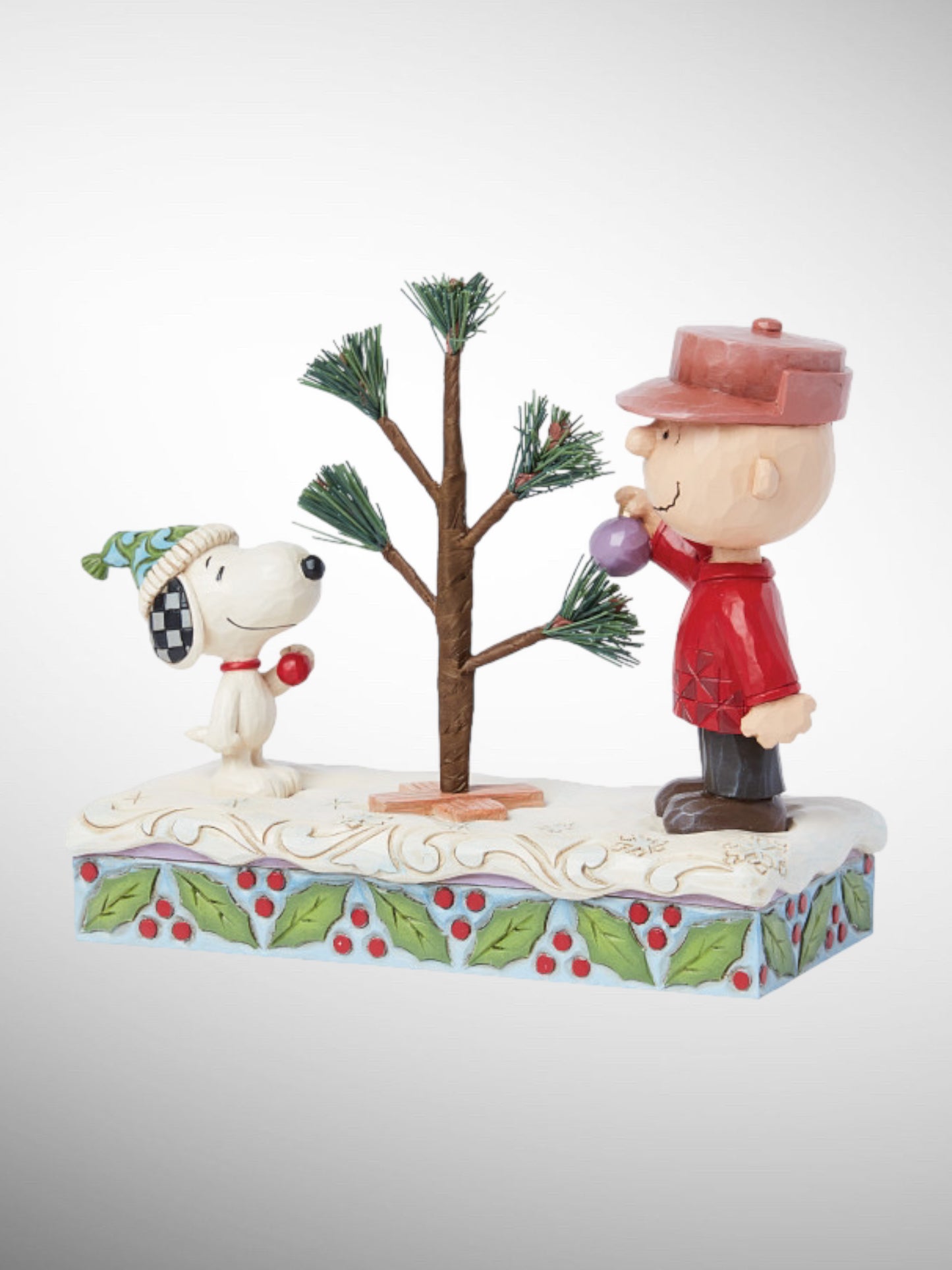 Jim Shore Peanuts - A Special Tree Snoopy & Charlie Brown Figurine