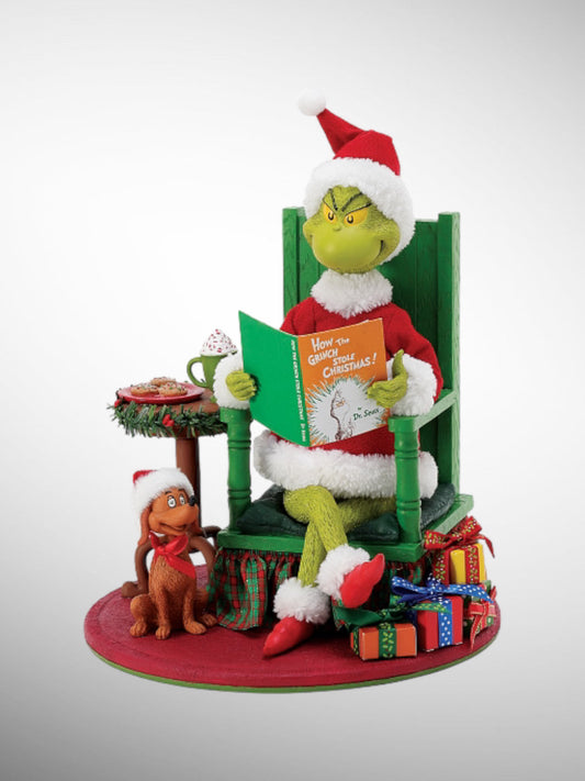 Department 56 Possible Dreams - Grinch Bedtime Story Figurine - PREORDER