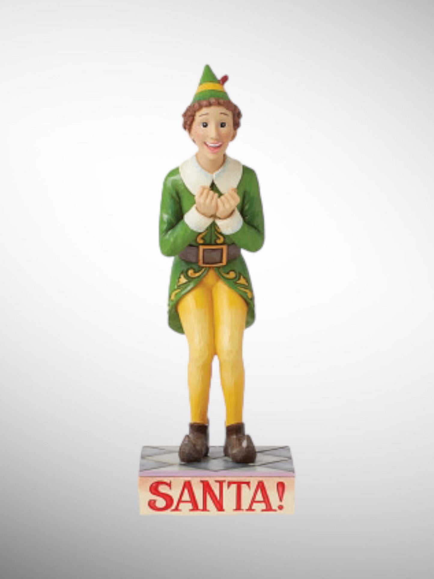 Jim Shore Elf - SANTA! I Know Him! Buddy Figurine