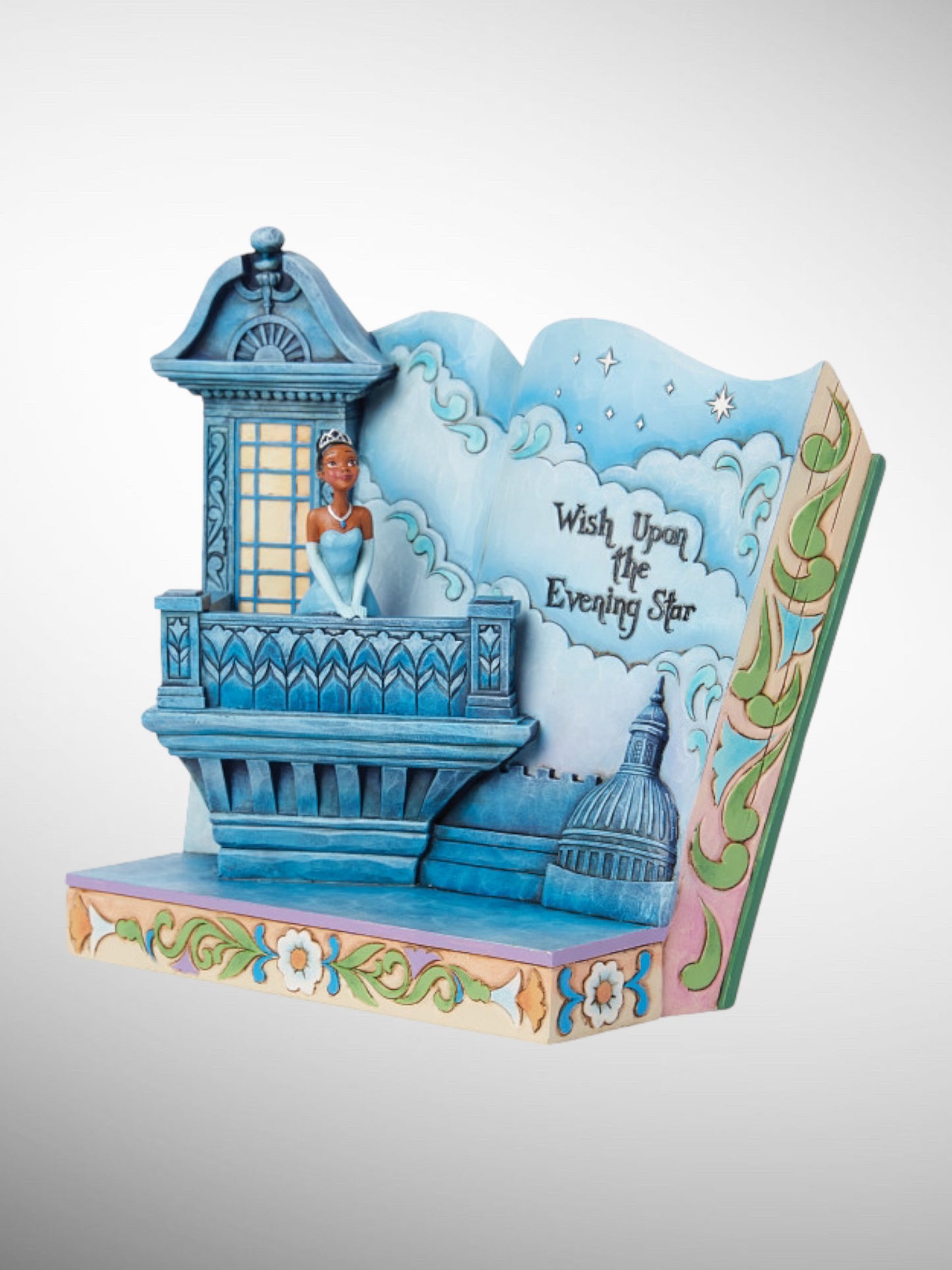 Jim Shore Disney Traditions - Wish Upon the Evening Star Princess and the Frog Storybook Figurine