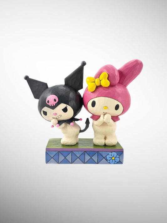Jim Shore Sanrio Collection -Kuromi and My Melody Hello Kitty Figurine - PREORDER