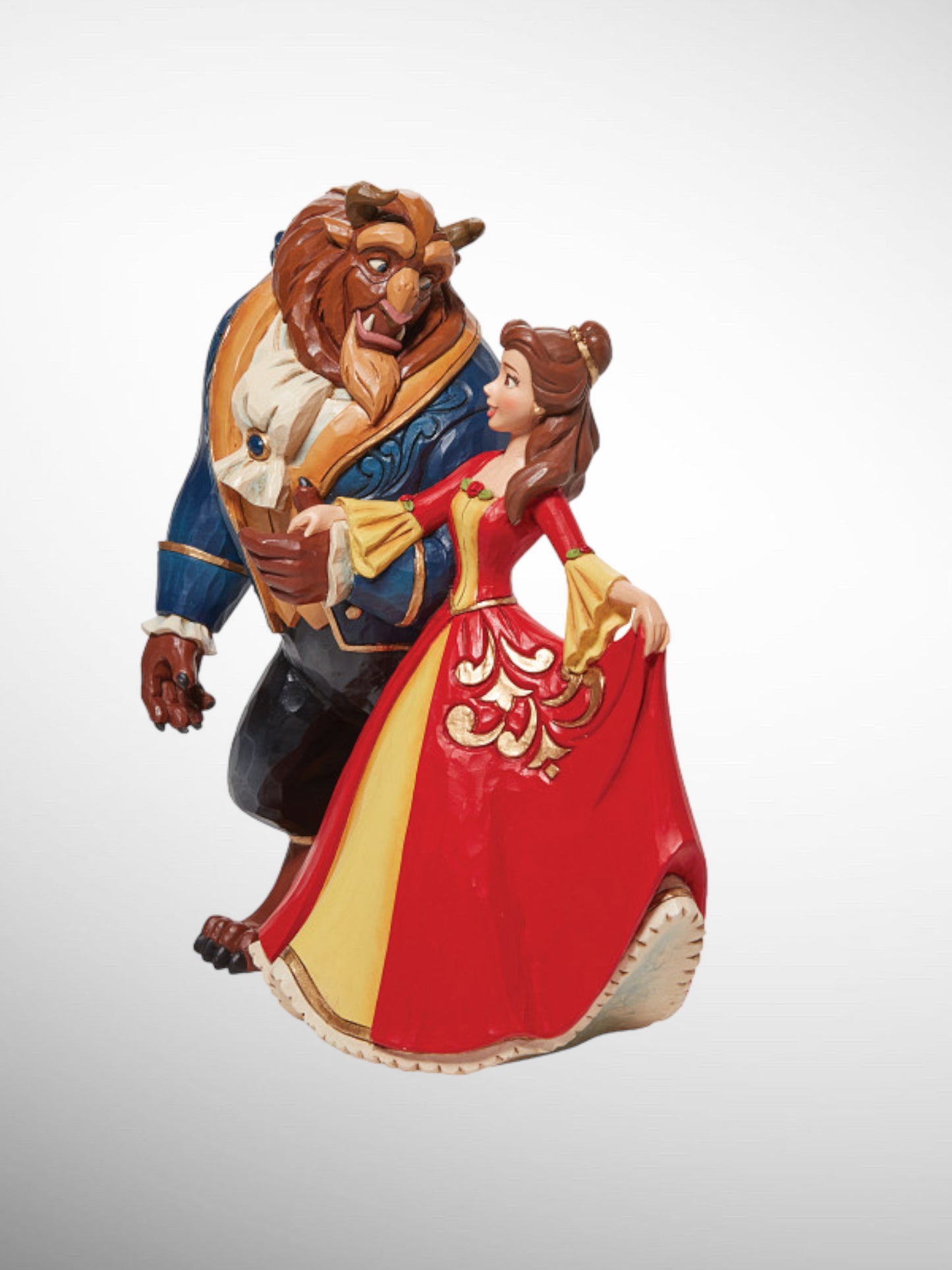 Jim Shore Disney Traditions - An Enchanting Christmas Beauty and the Beast Figurine