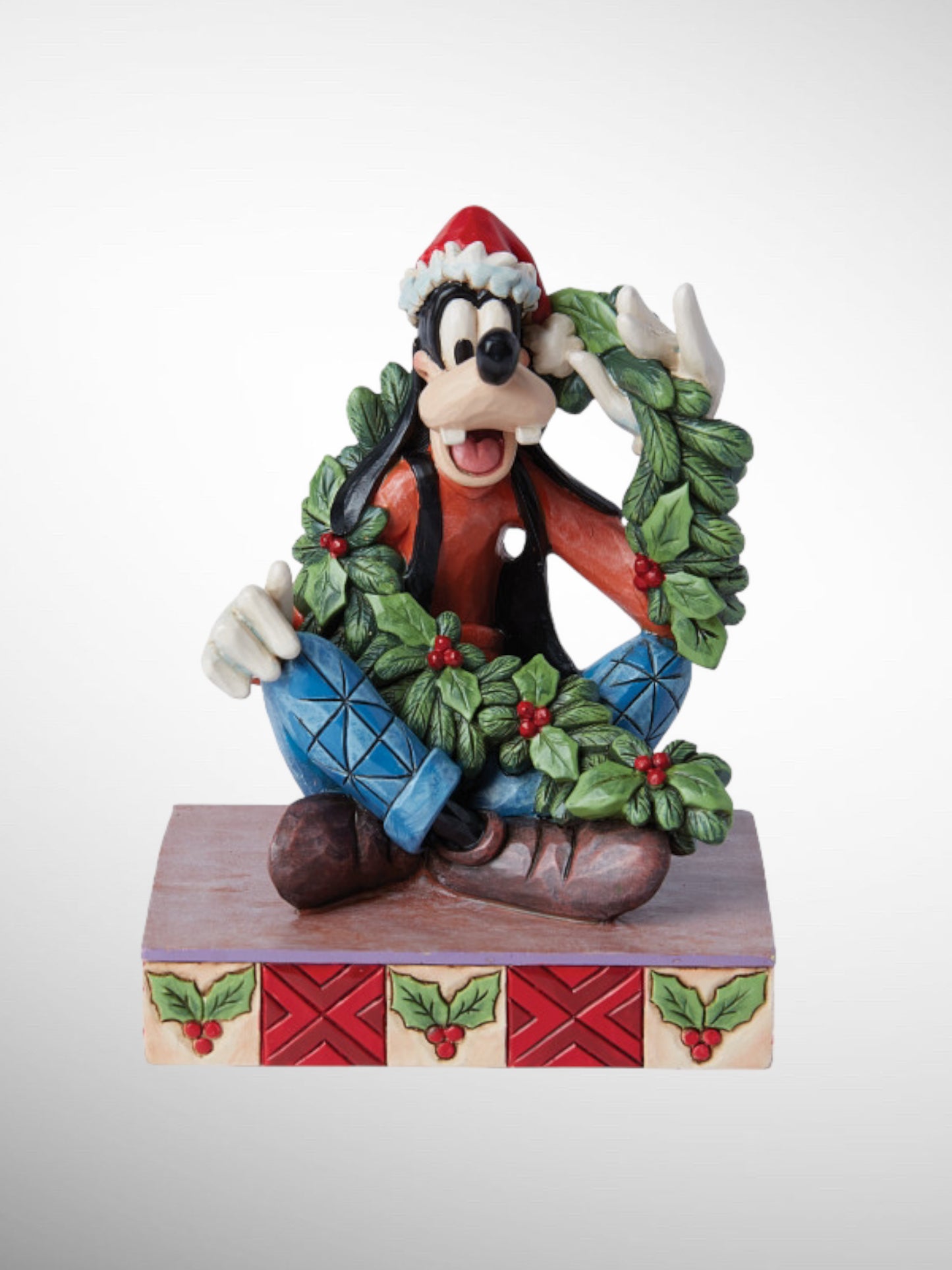 Jim Shore Disney Traditions - A Goofy Christmas Holiday Personality Pose Figurine