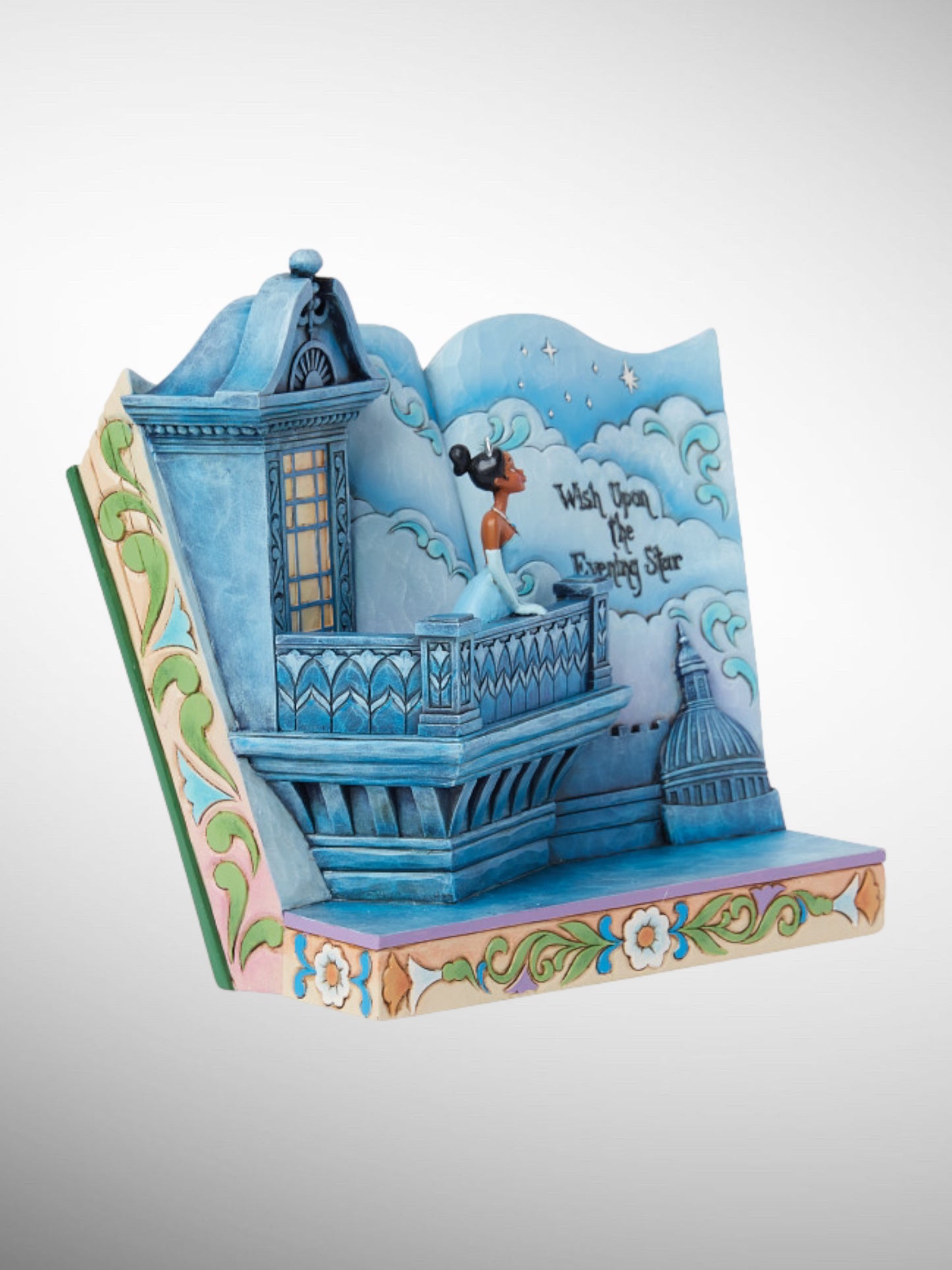 Jim Shore Disney Traditions - Wish Upon the Evening Star Princess and the Frog Storybook Figurine