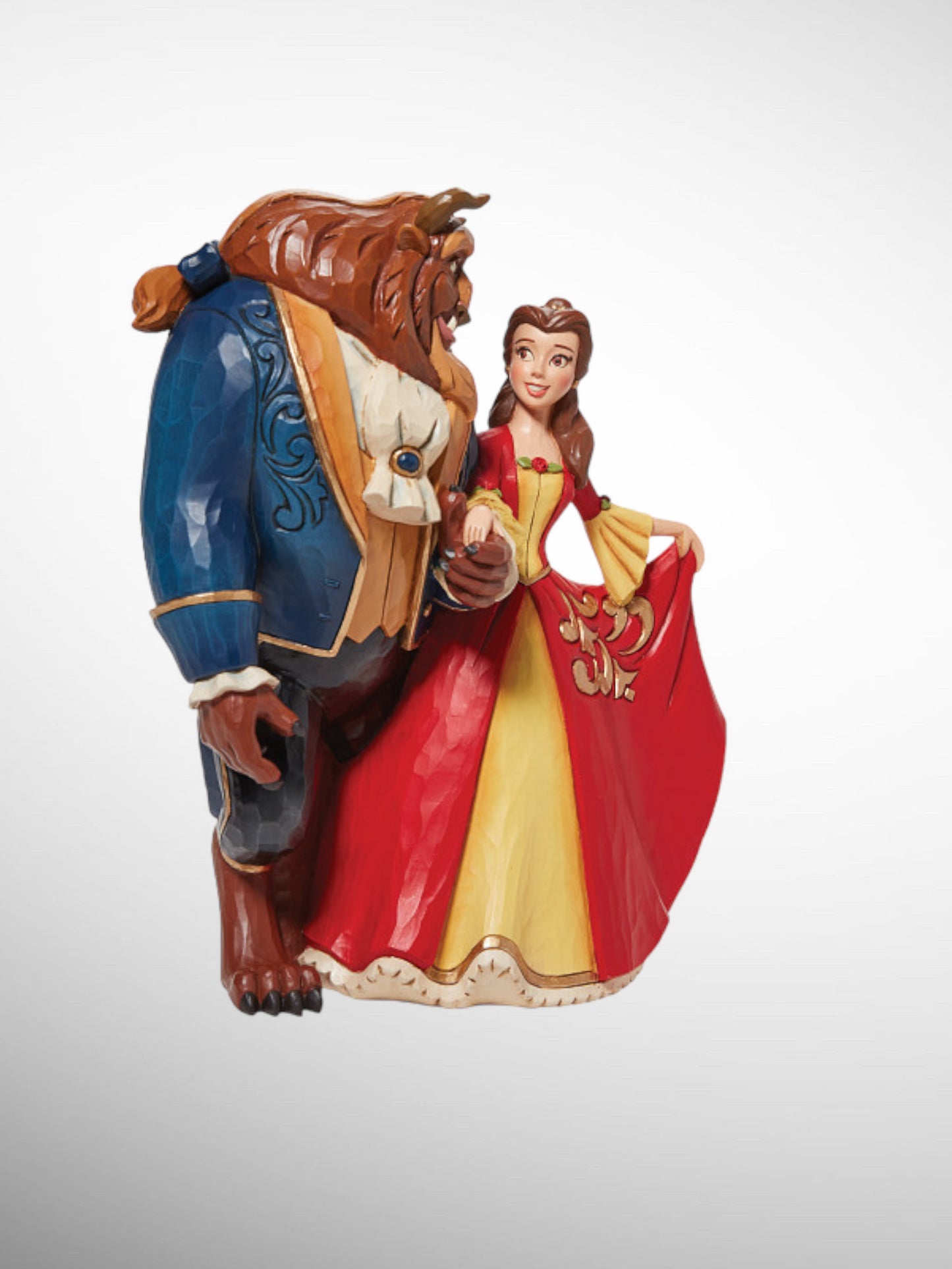 Jim Shore Disney Traditions - An Enchanting Christmas Beauty and the Beast Figurine